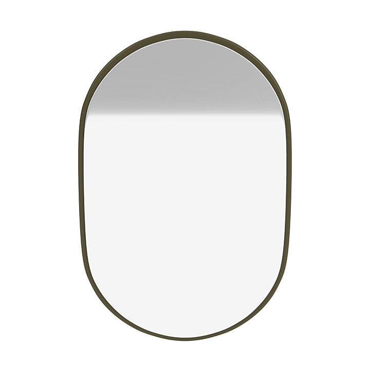 Montana LOOK Lille Ovalt Spejl Med Ophængsbeslag, Oregano Grøn