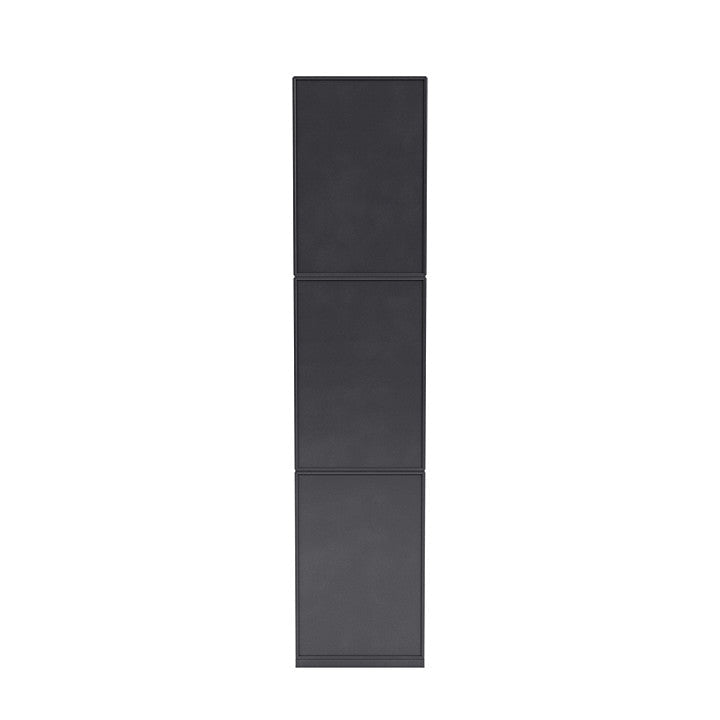 Montana Loom Smal Bookhelf med 3 cm uttag, kol svart