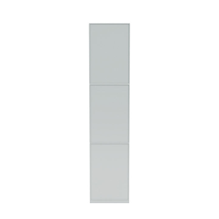 Montana vävstol smal bokhylla med 3 cm piedestal, ostron grå