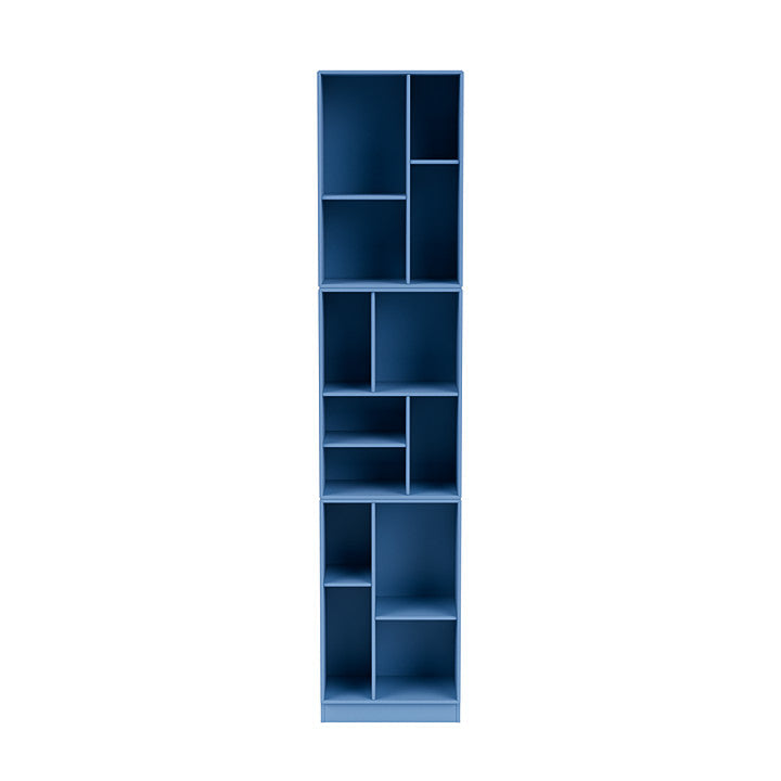 Montana Loom smal bokhylla med 7 cm uttag, azurblå blått