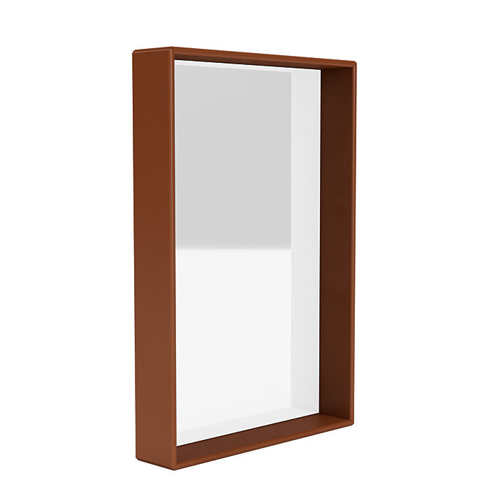 Montana Shelfie Mirror med hyllan, hasselnötbrun