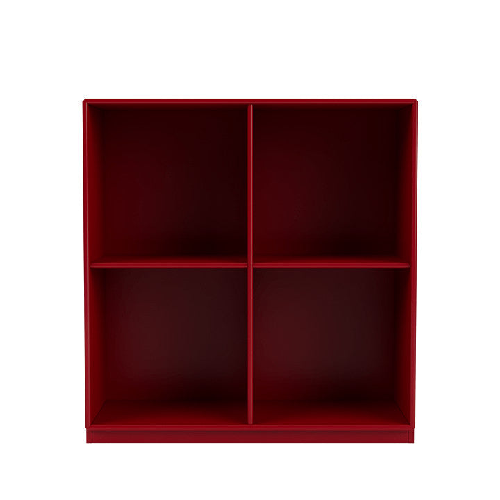 Montana Show bokhylla med 3 cm sockel, rödbetor röd