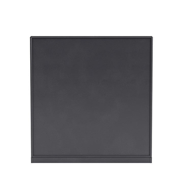Montana Show bokhylla med 3 cm piedestal, kol svart