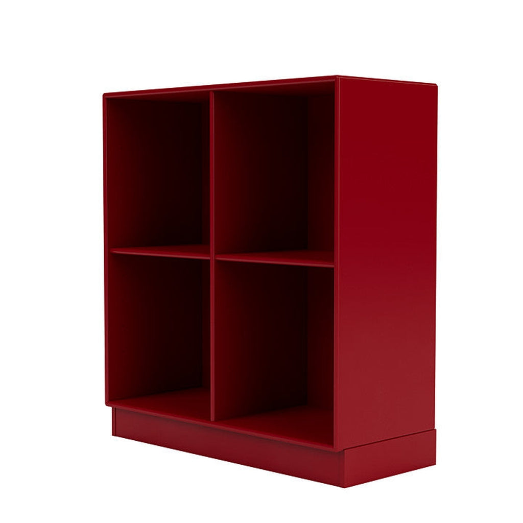 Montana Show bokhylla med 7 cm piedestal, rödbetor