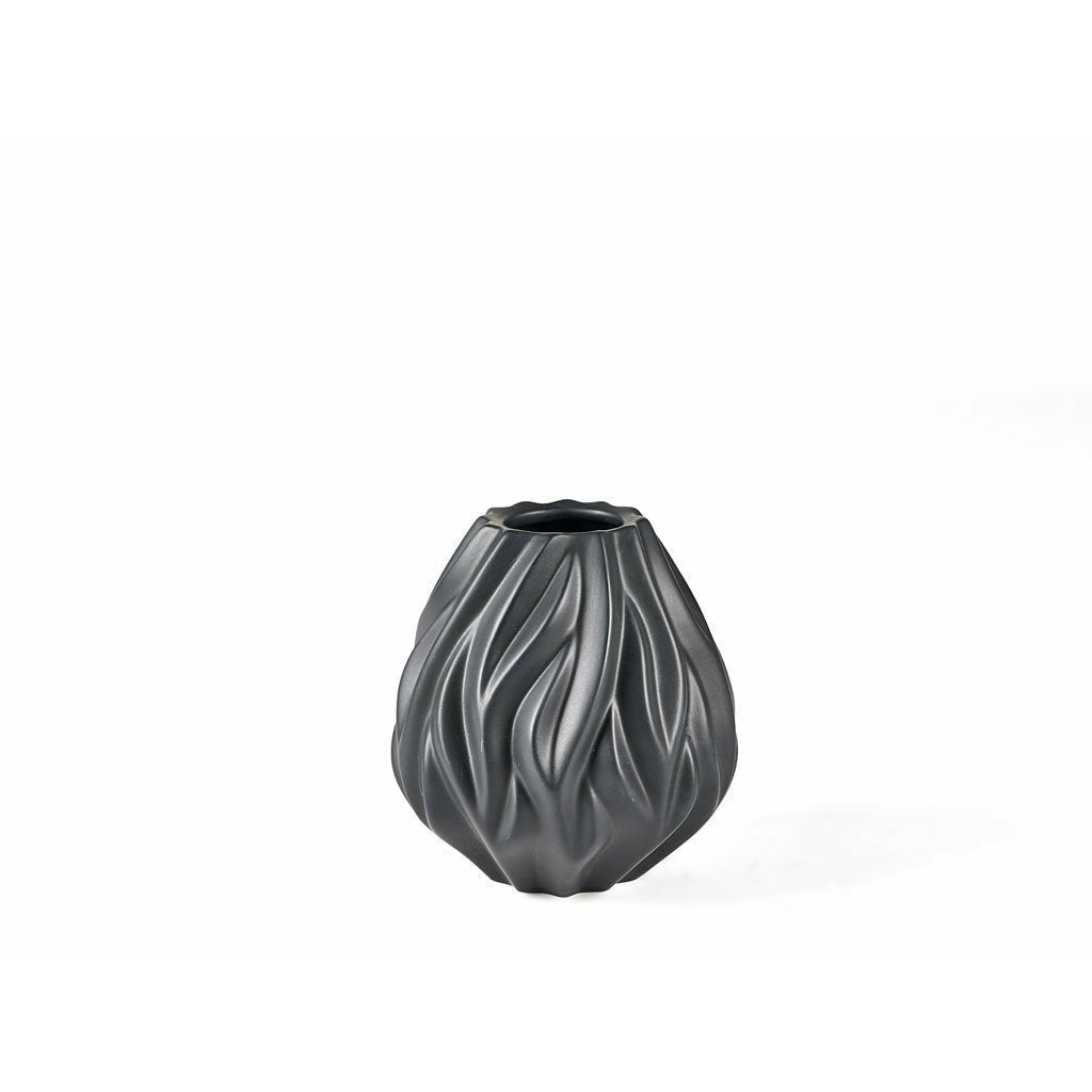 Morsø Flame Vase Black, 15 cm