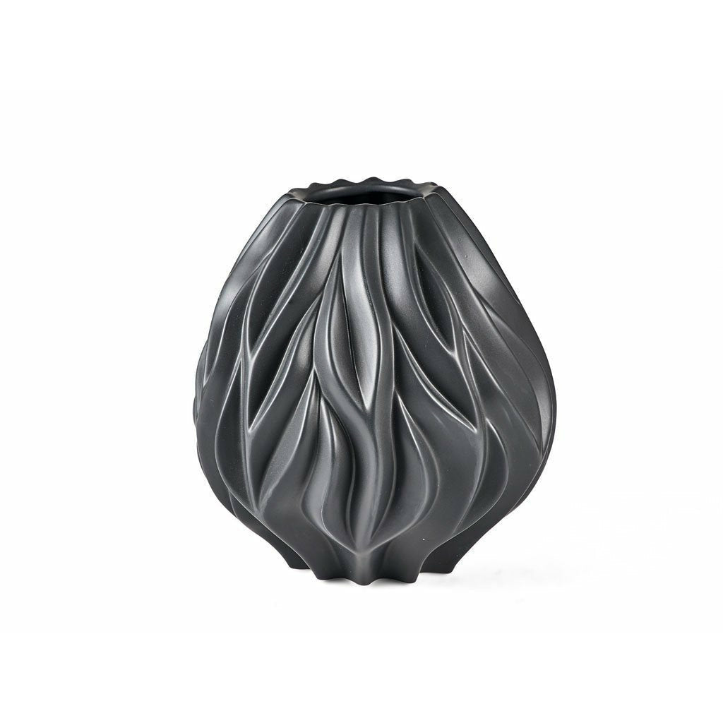 Morsø Flame Vase Black, 23 cm