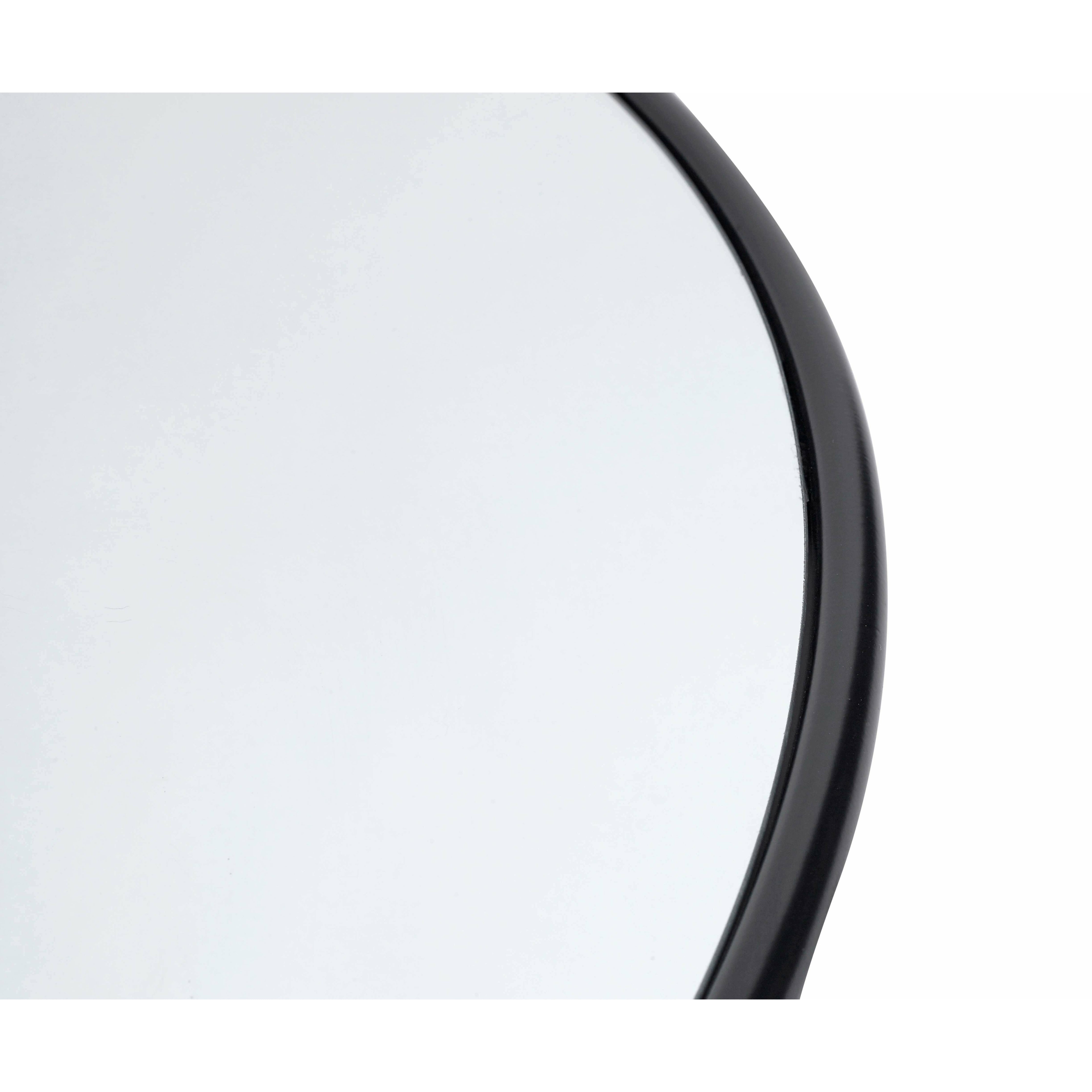 Muubs Köpenhamns spegel rund svart, 110 cm