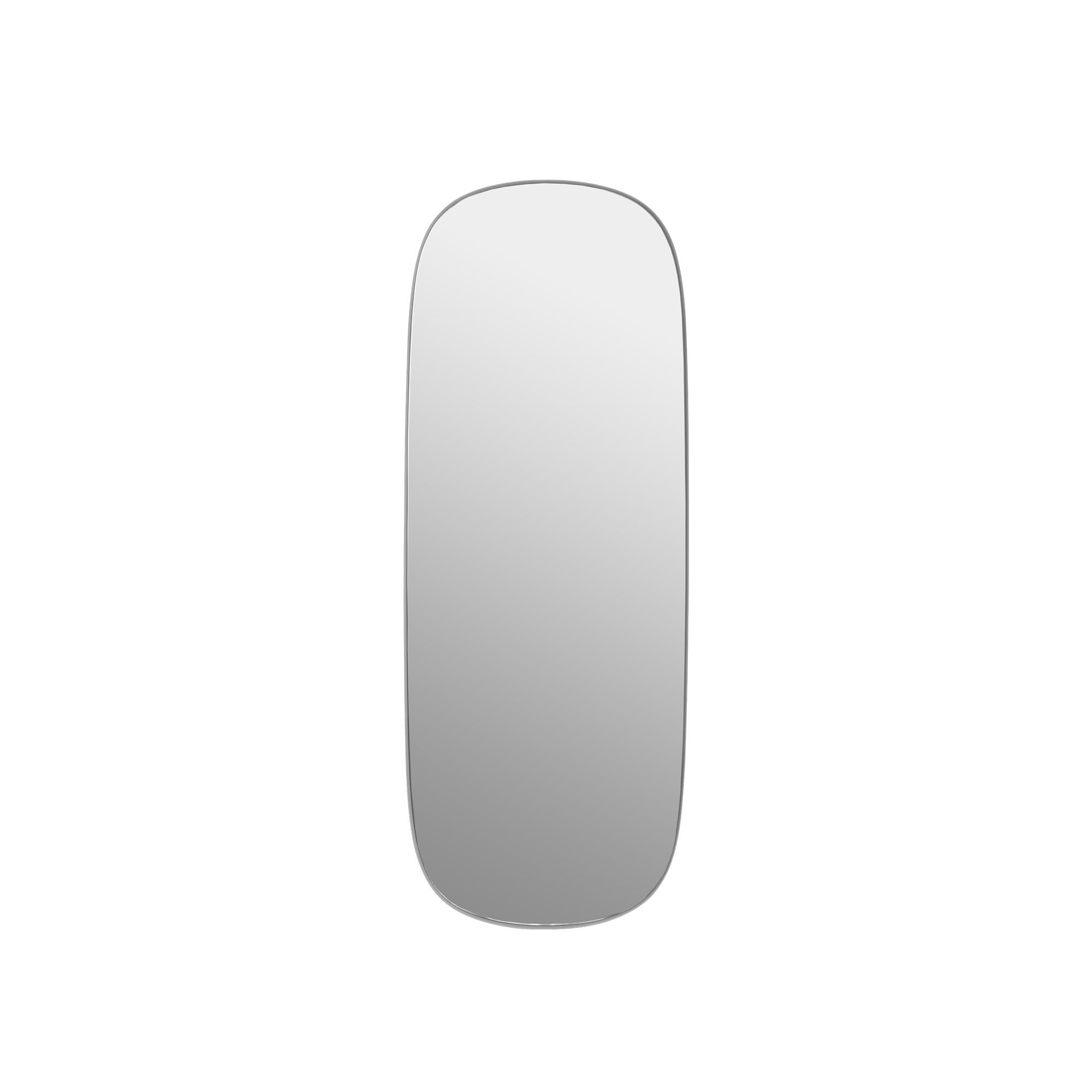 Muuto Inramad spegel spegel stor, grå/redo