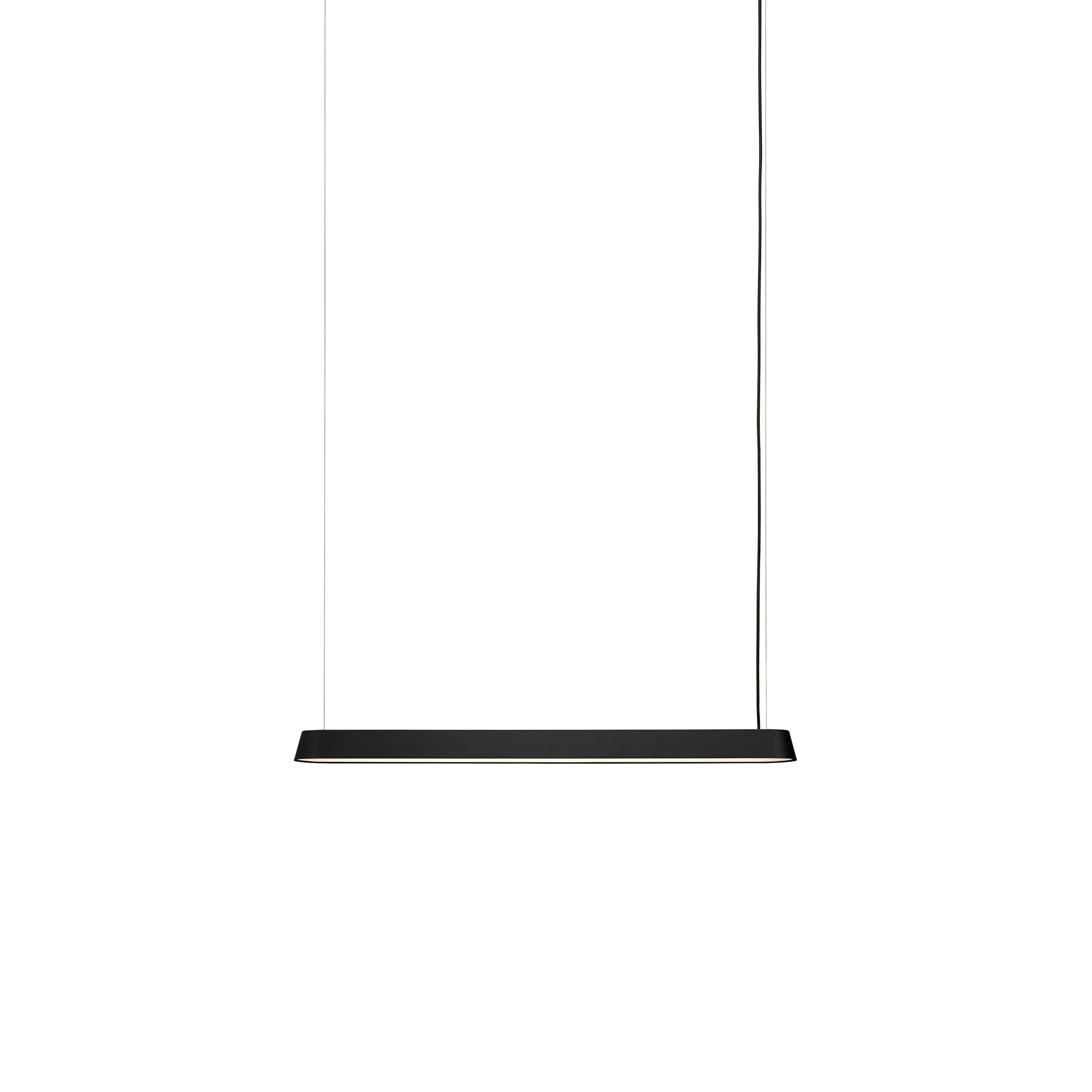 Muuto Linjär system Pabilbelysning 87 cm, svart