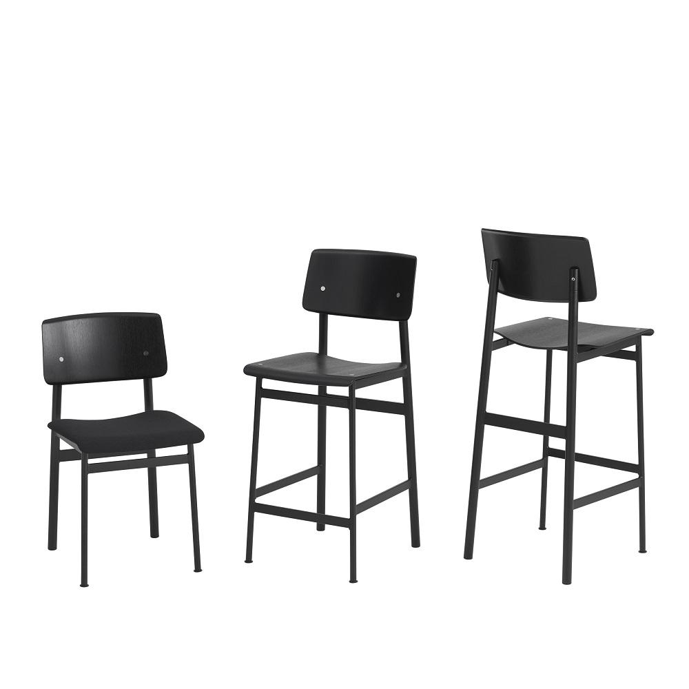 Muuto Loft barstol ek 65 cm, svart
