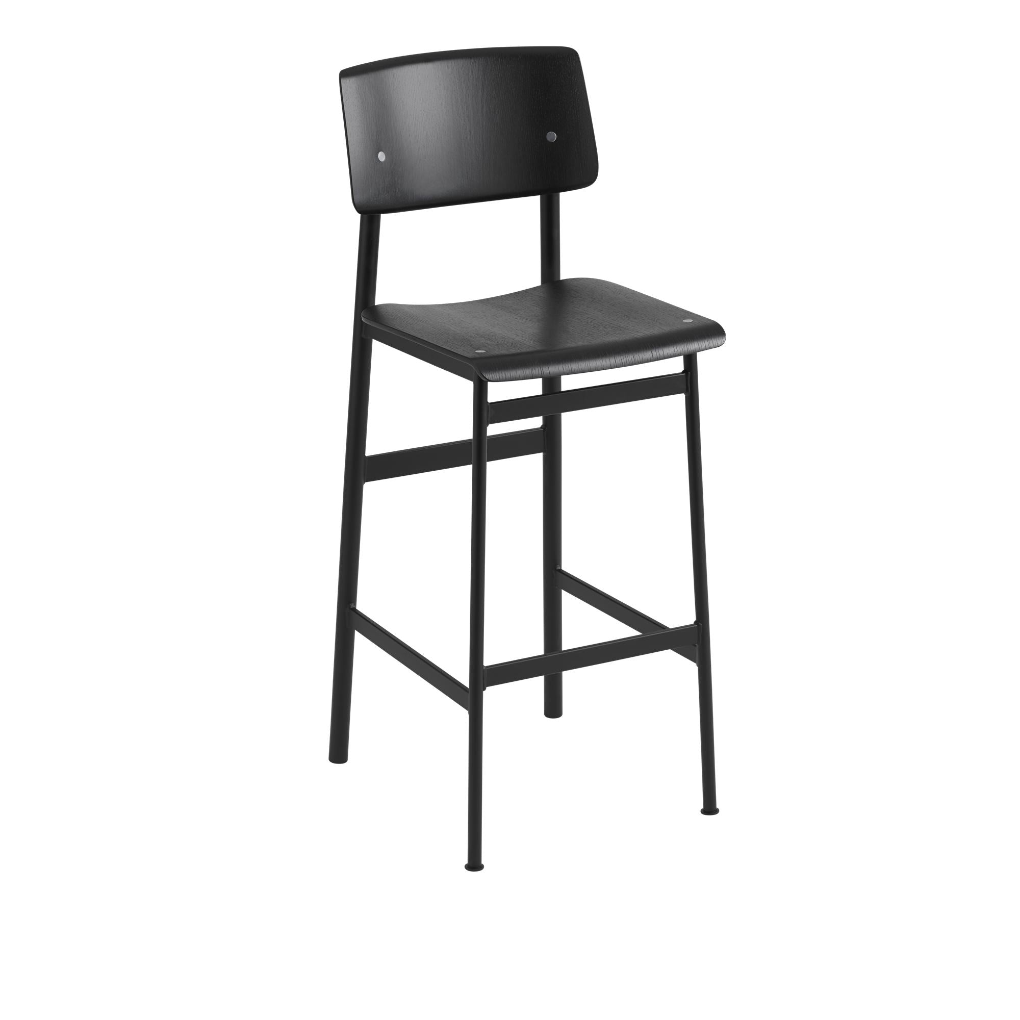 Muuto Loft barstol ek 75 cm, svart