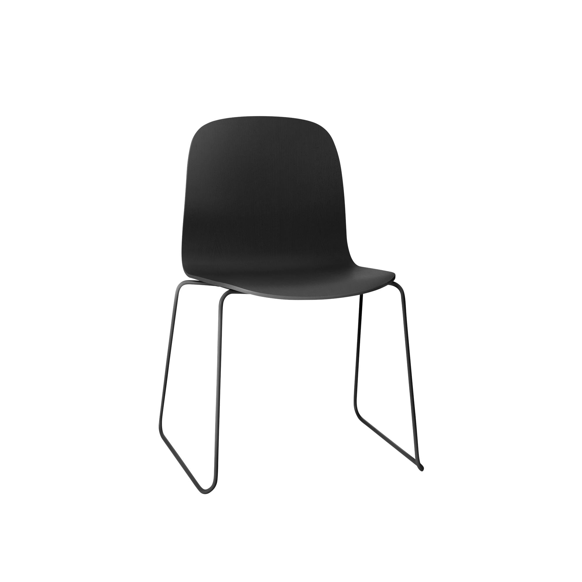 Muuto Visu stol släde bas säte, svart