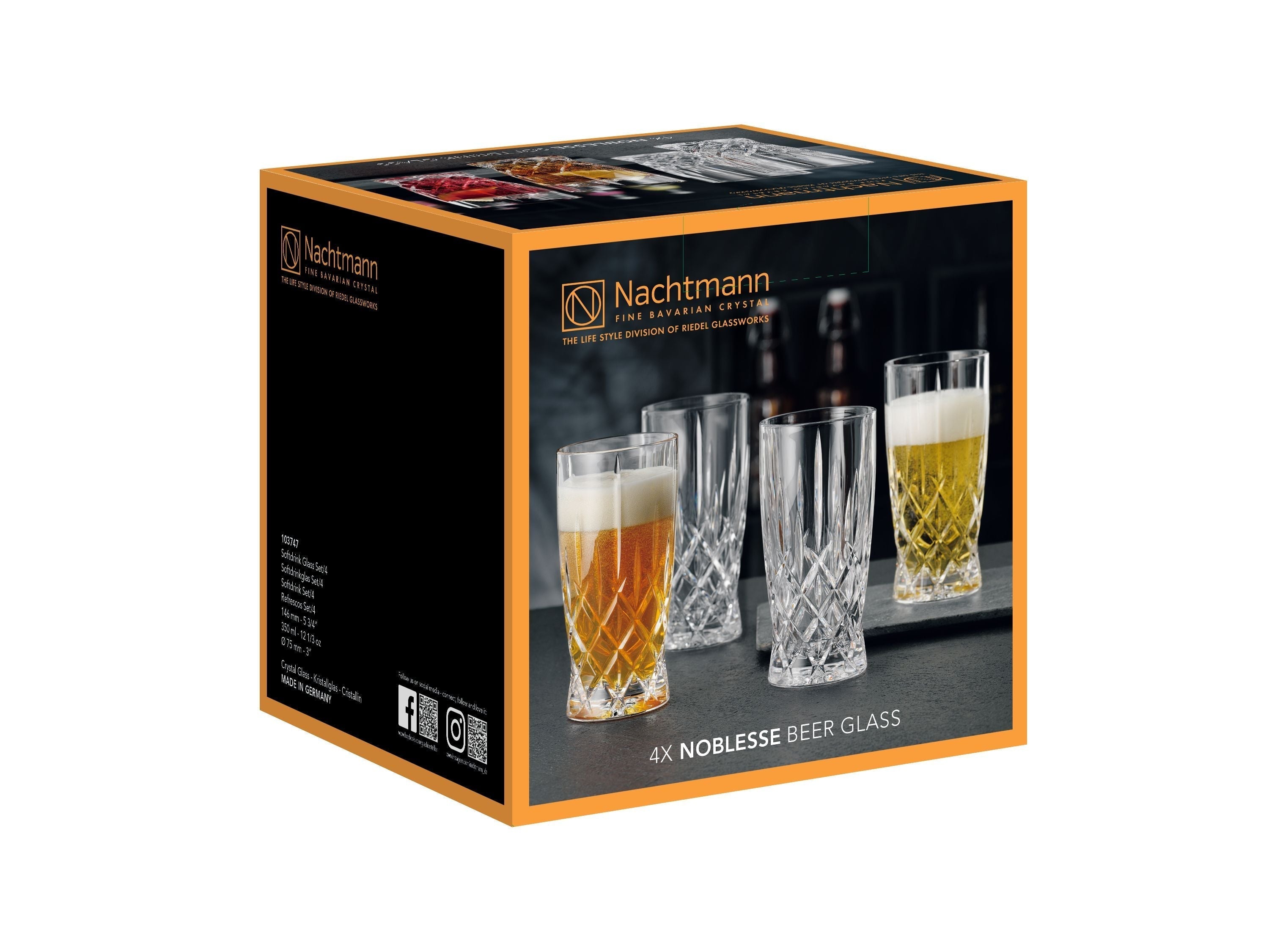 Nachtmann Noblesse Softdrink Glass 350 ml, 4 st.