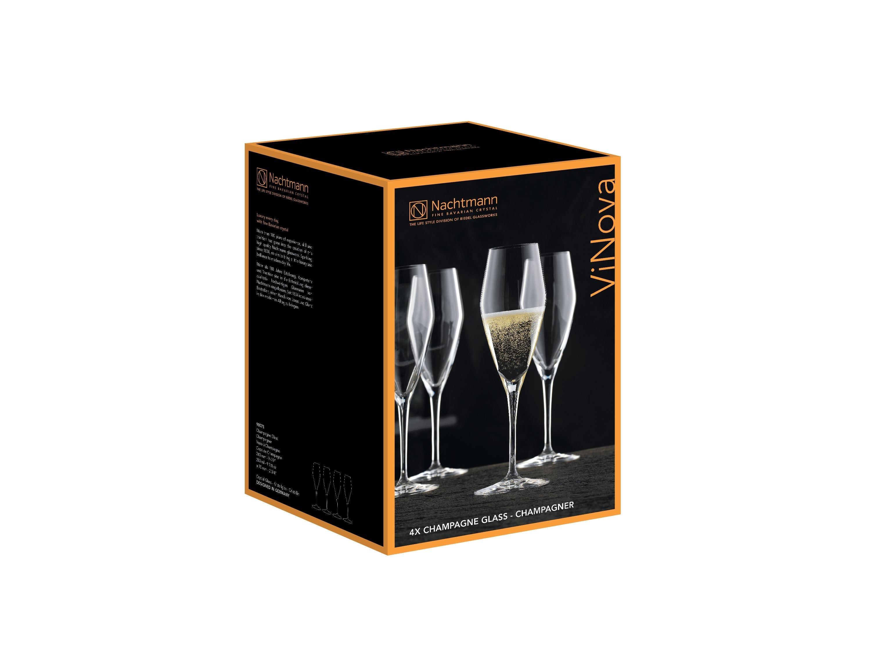 Nachtmann ViNova Champagneglas 280 ml, 4 Stk.