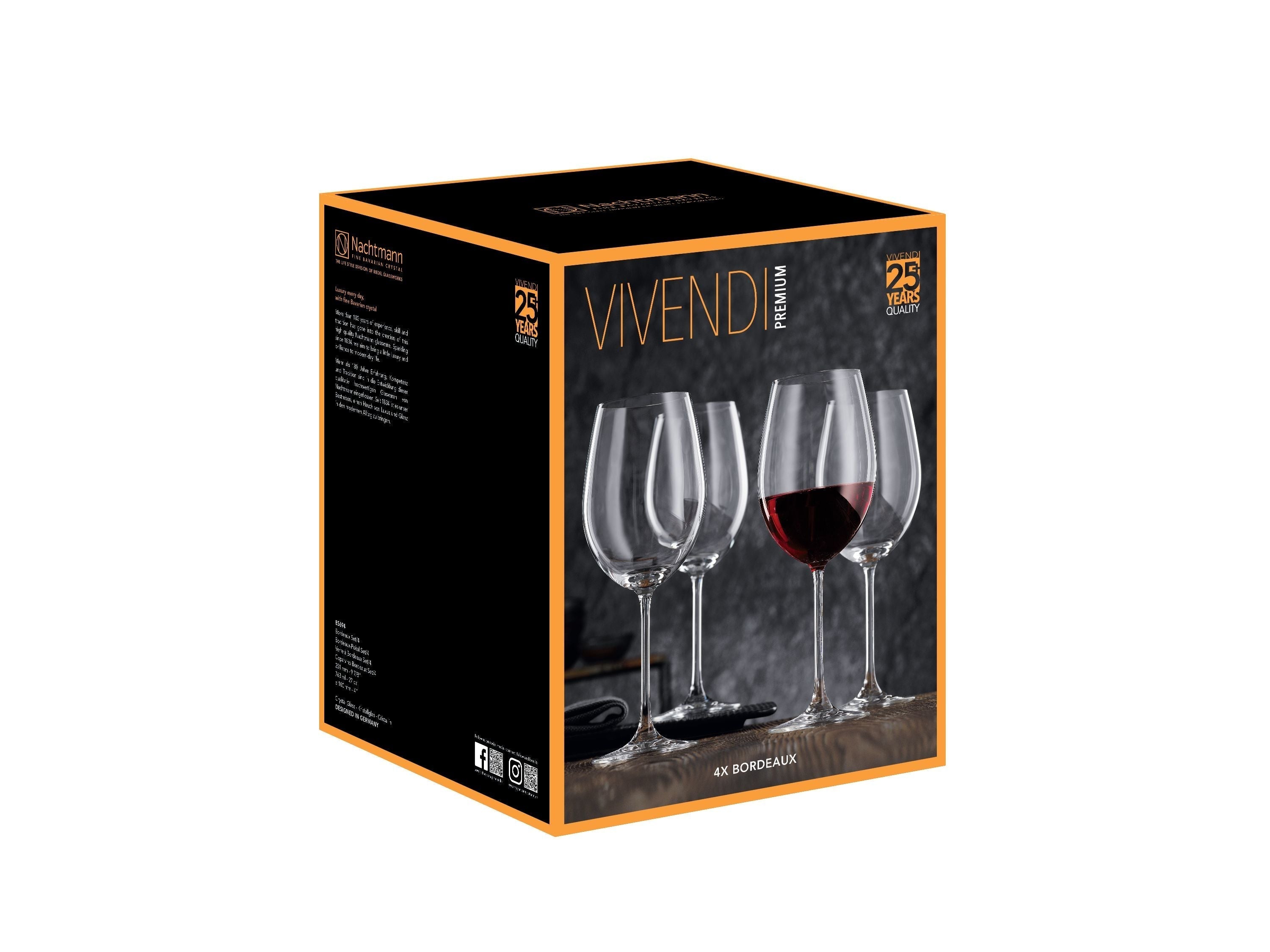Nachtmann Vivendi Premium Bordeaux Vinglas 763 ml, 4 Stk.