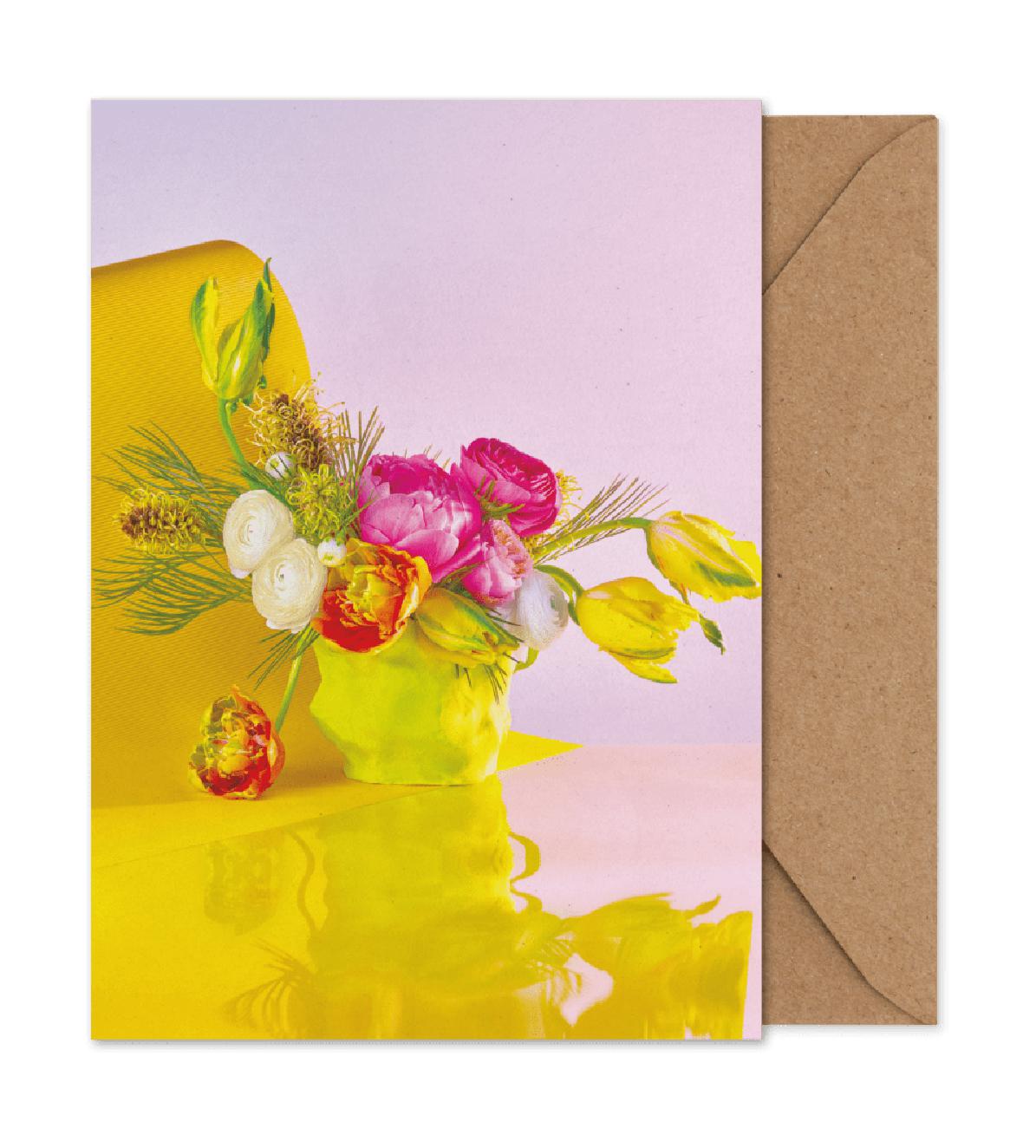 Paper Collective Bloom 03 konstkort, gult