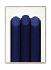 Paper Collective Blue Pipes -affisch, 50x70 cm