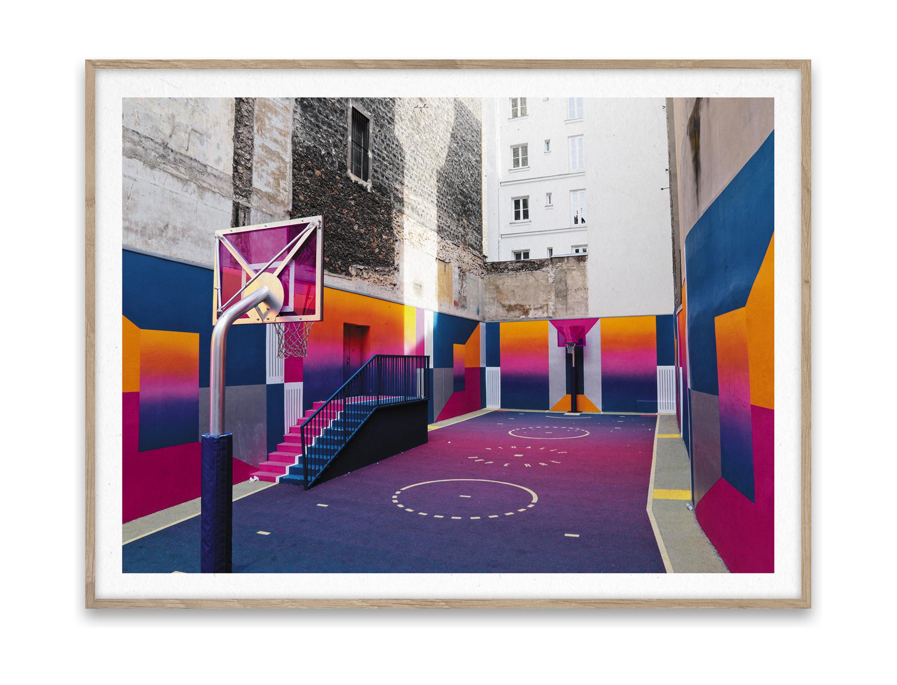 Paper Collective Städer i basket 08, Paris -affisch, 30x40 cm