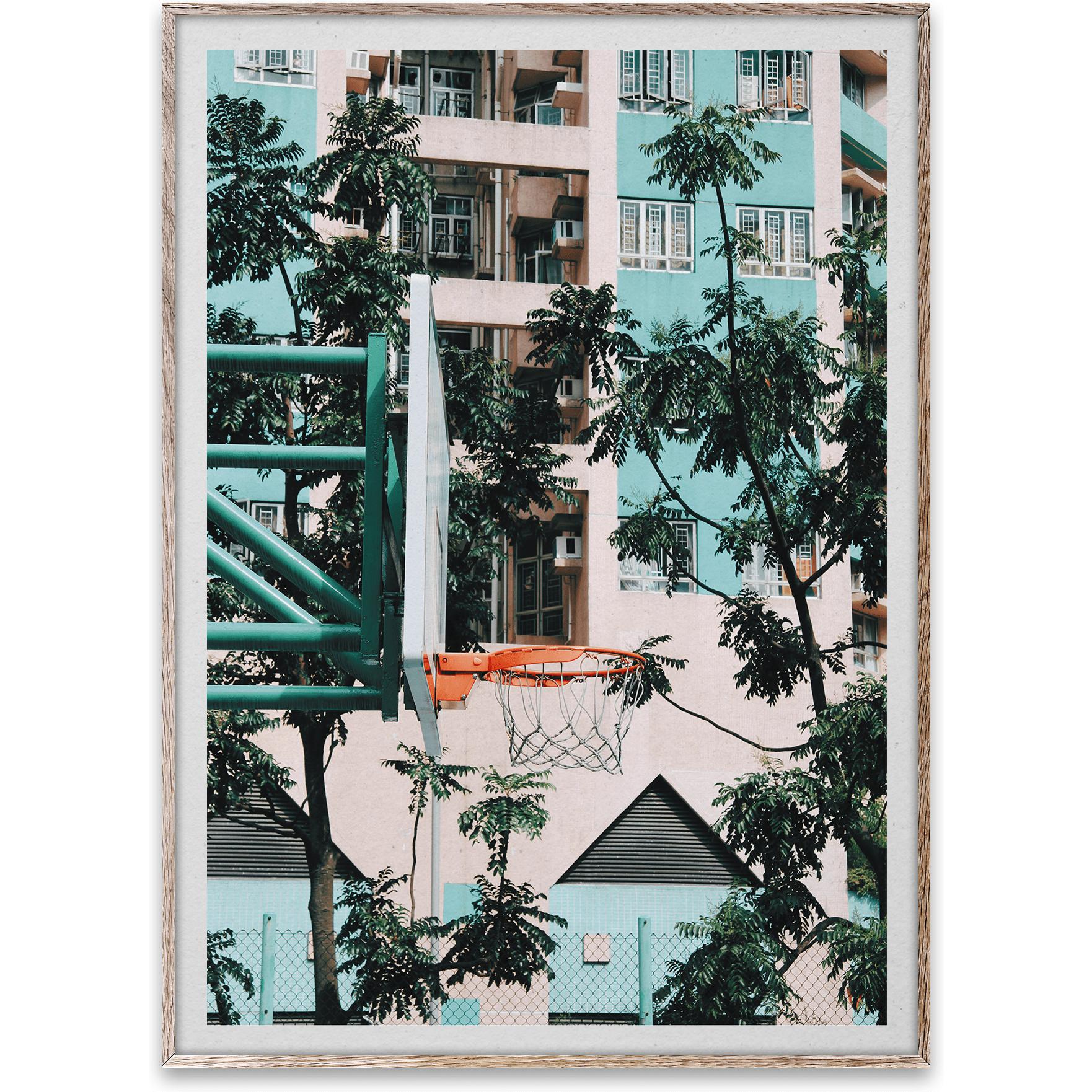 Paper Collective Städer i basket 01, Hong Kong -affisch, 50x70 cm
