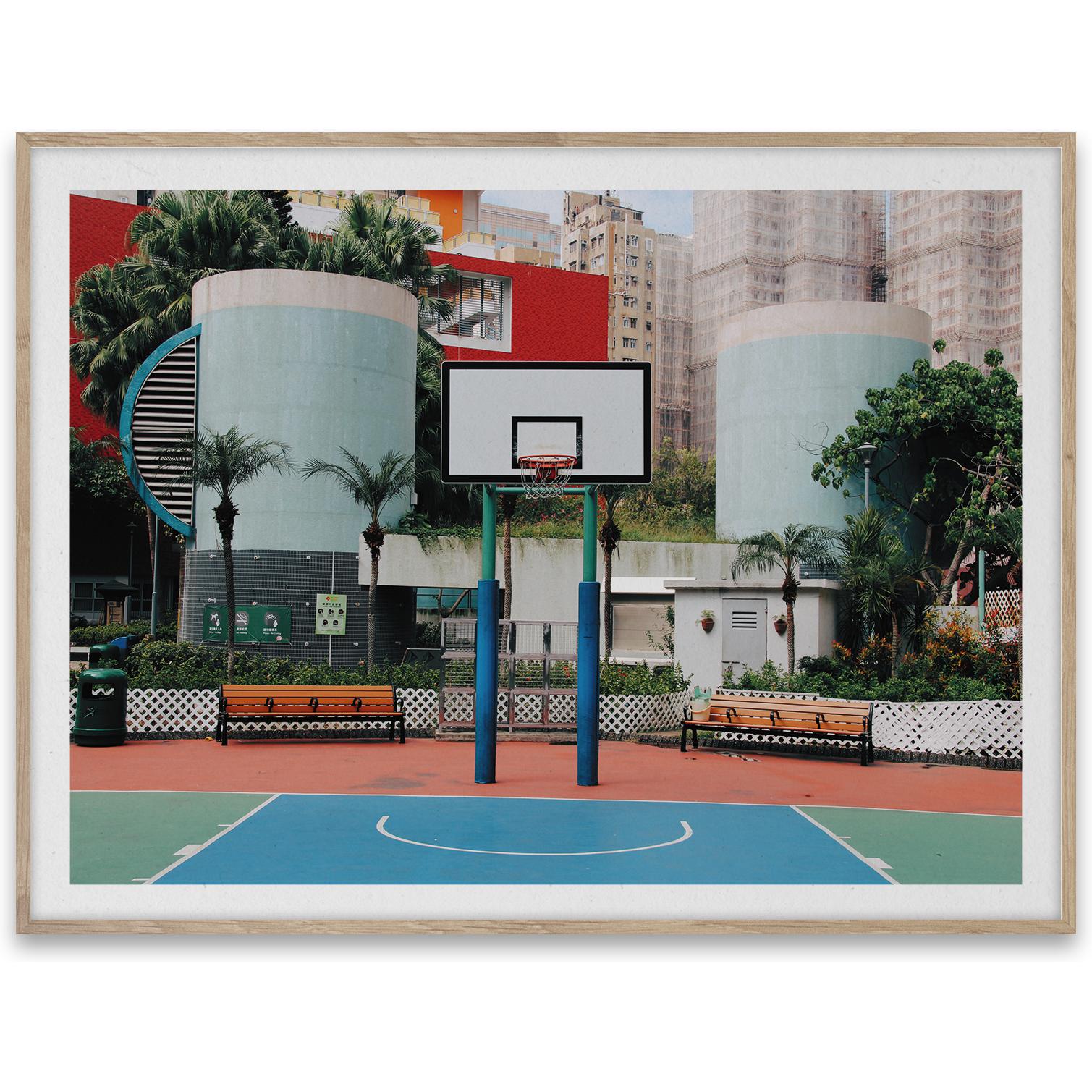 Paper Collective Städer i basket 04, Hong Kong -affisch, 30x40 cm