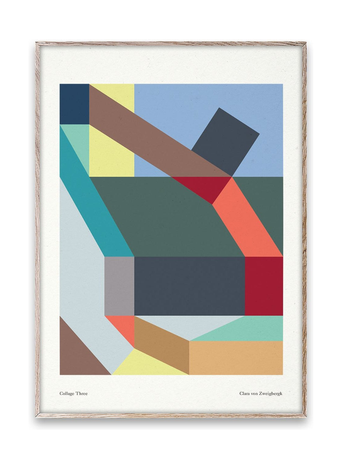 Paper Collective Collage Three Plakat, 30x40 cm
