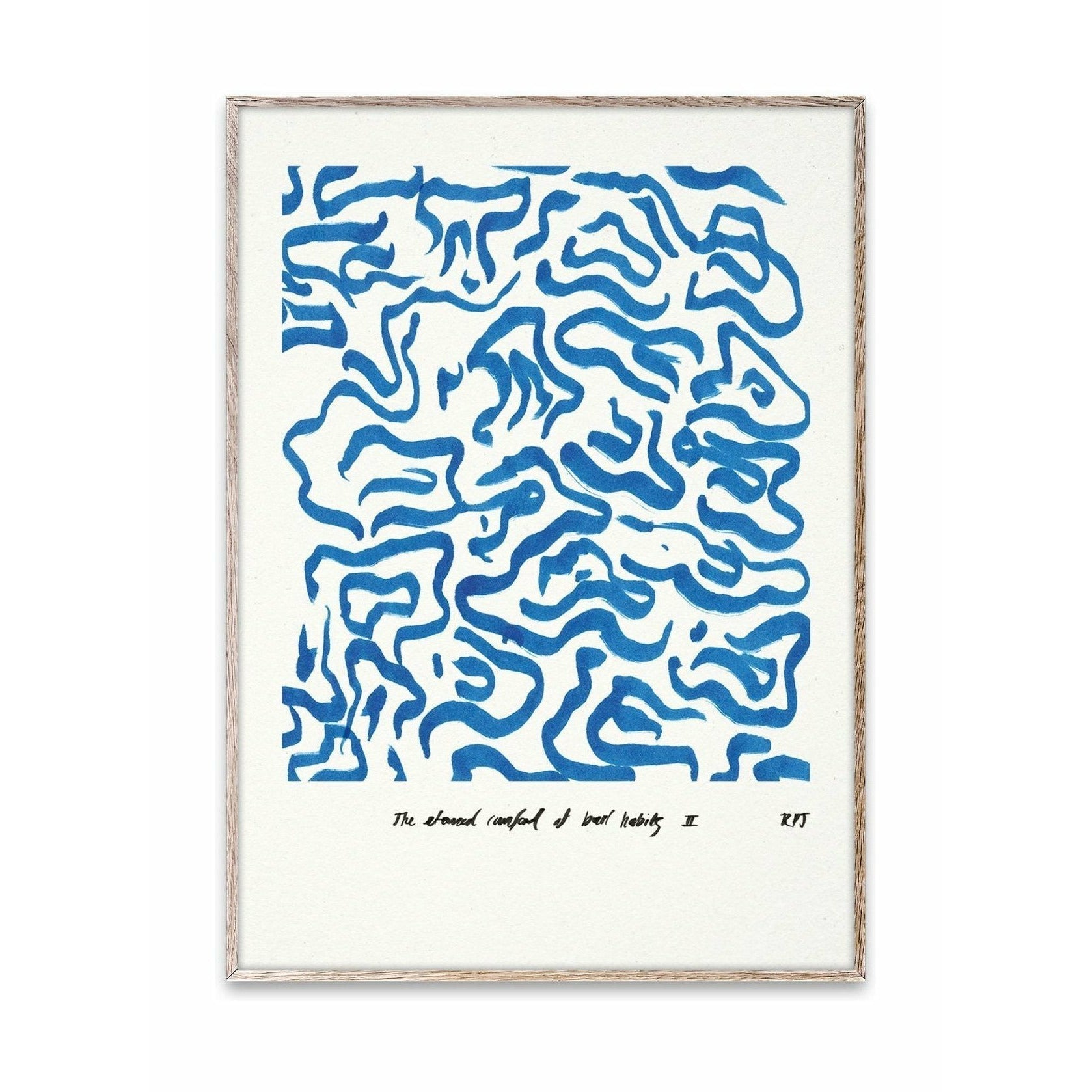 Paper Collective Komfortaffisch 50x70 cm, blå