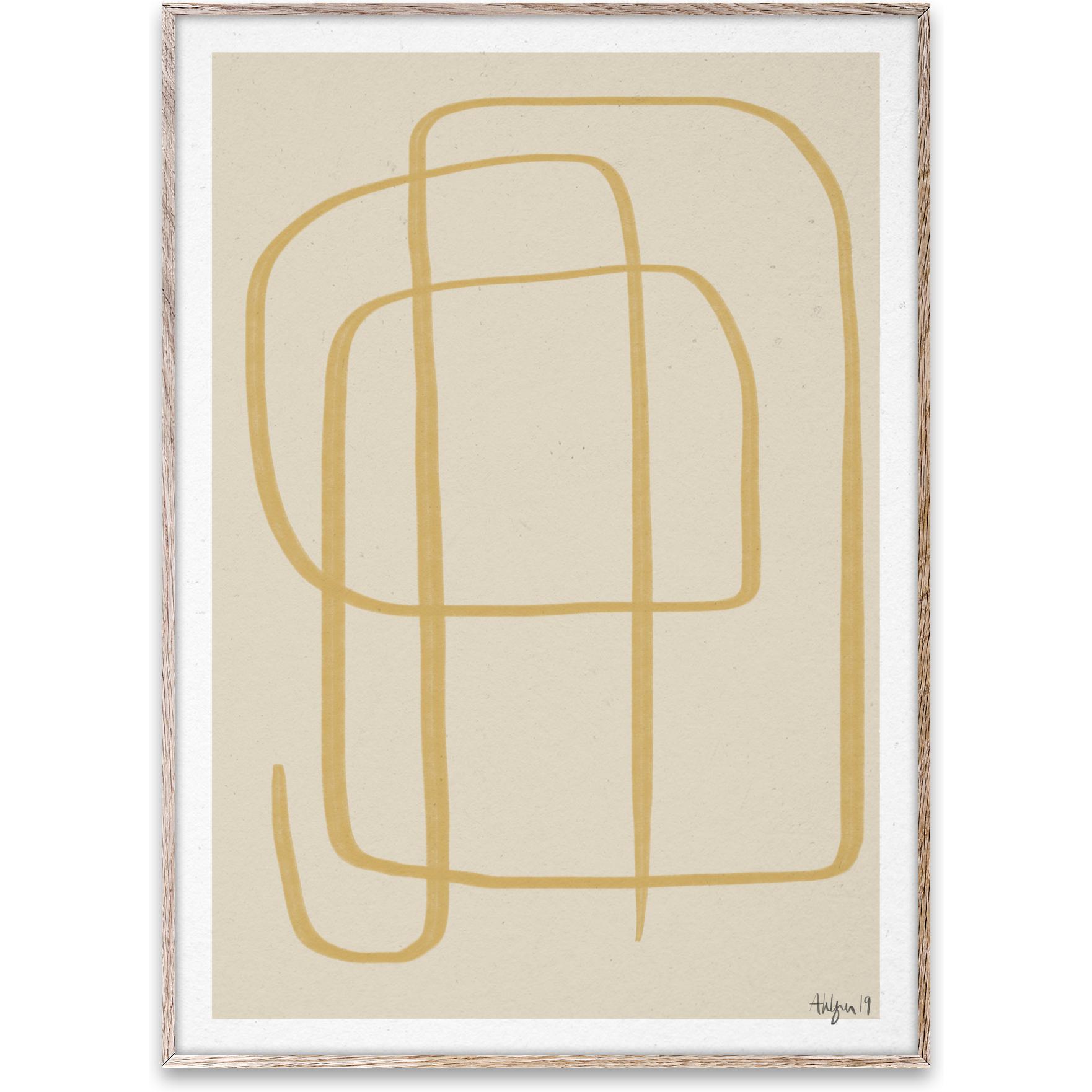 Paper Collective Olika sätt gul II -affisch, 30x40 cm