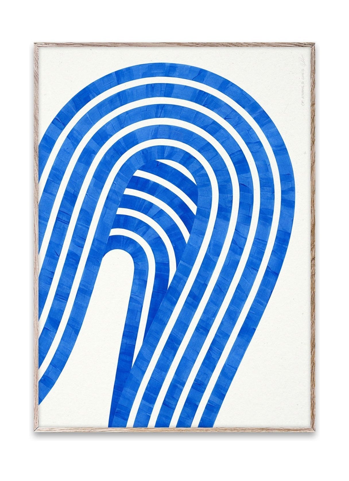 Paper Collective Entropy Blue 01 -affisch, 30x40 cm