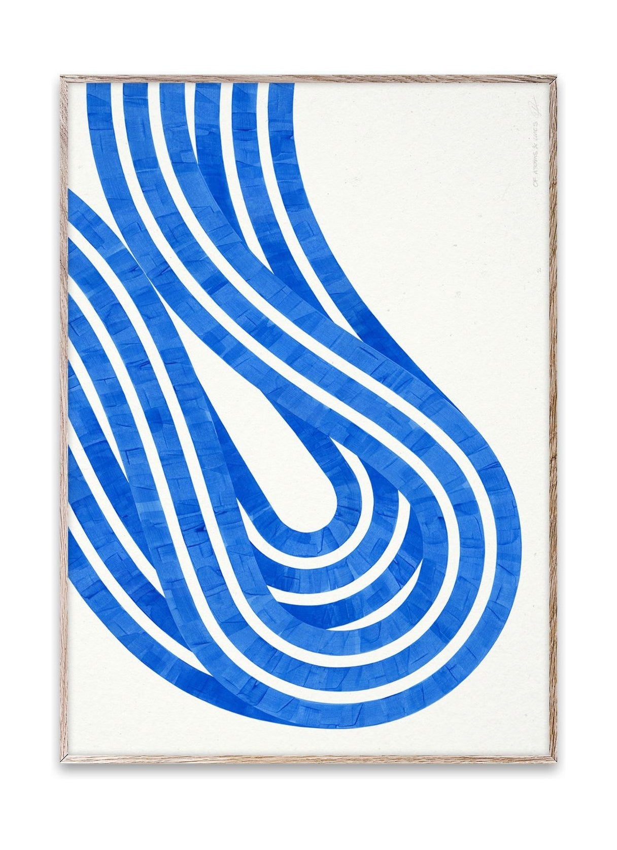 Paper Collective Entropy Blue 02 -affisch, 30x40 cm