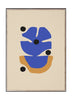 Paper Collective Flor Azul -affisch, 30x40 cm