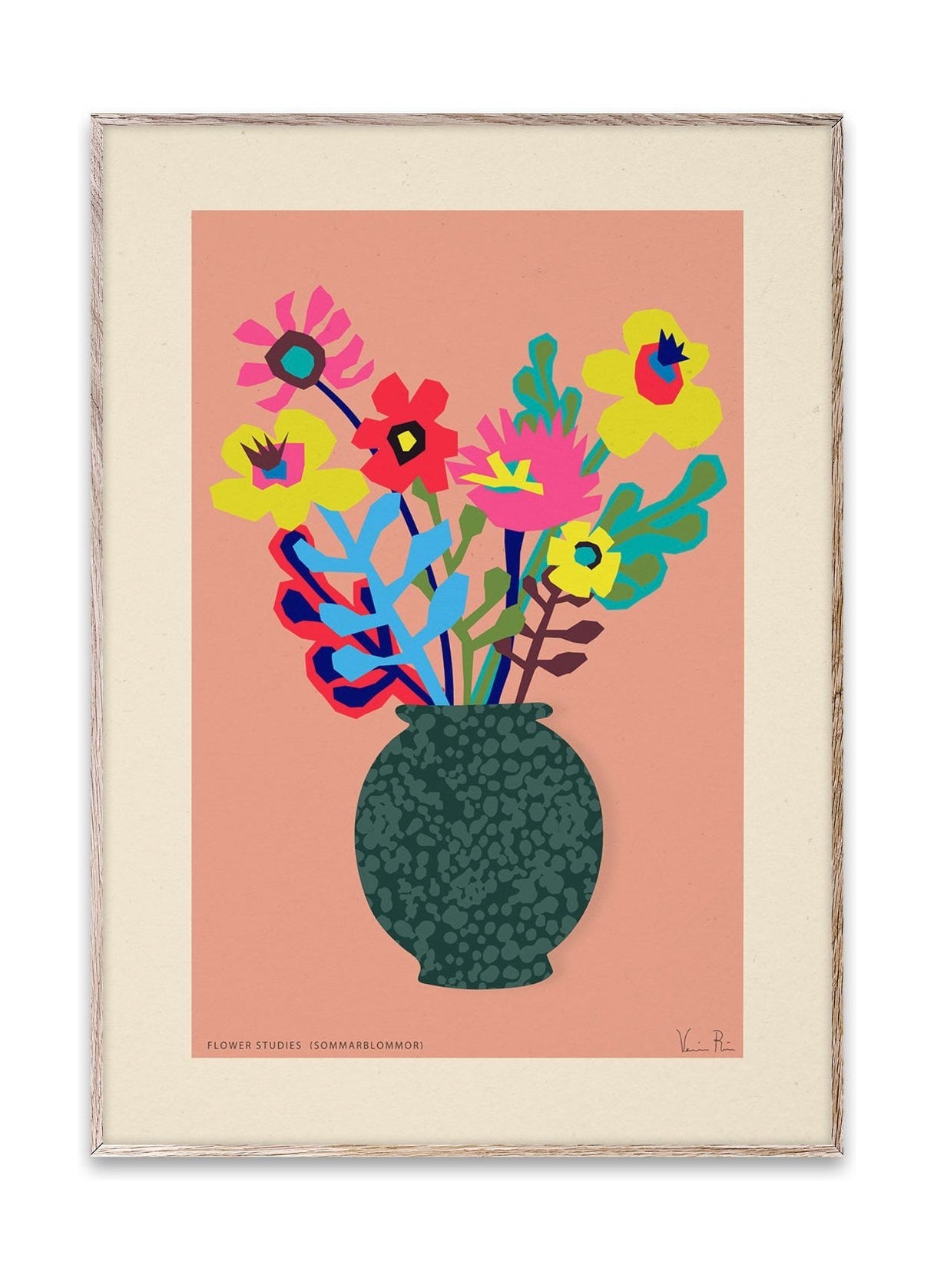 Paper Collective Flower Studies 02 (Sommarblommar) affisch, 30x40 cm