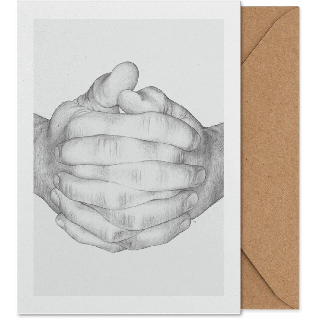 Paper Collective Folded Hands Art Card