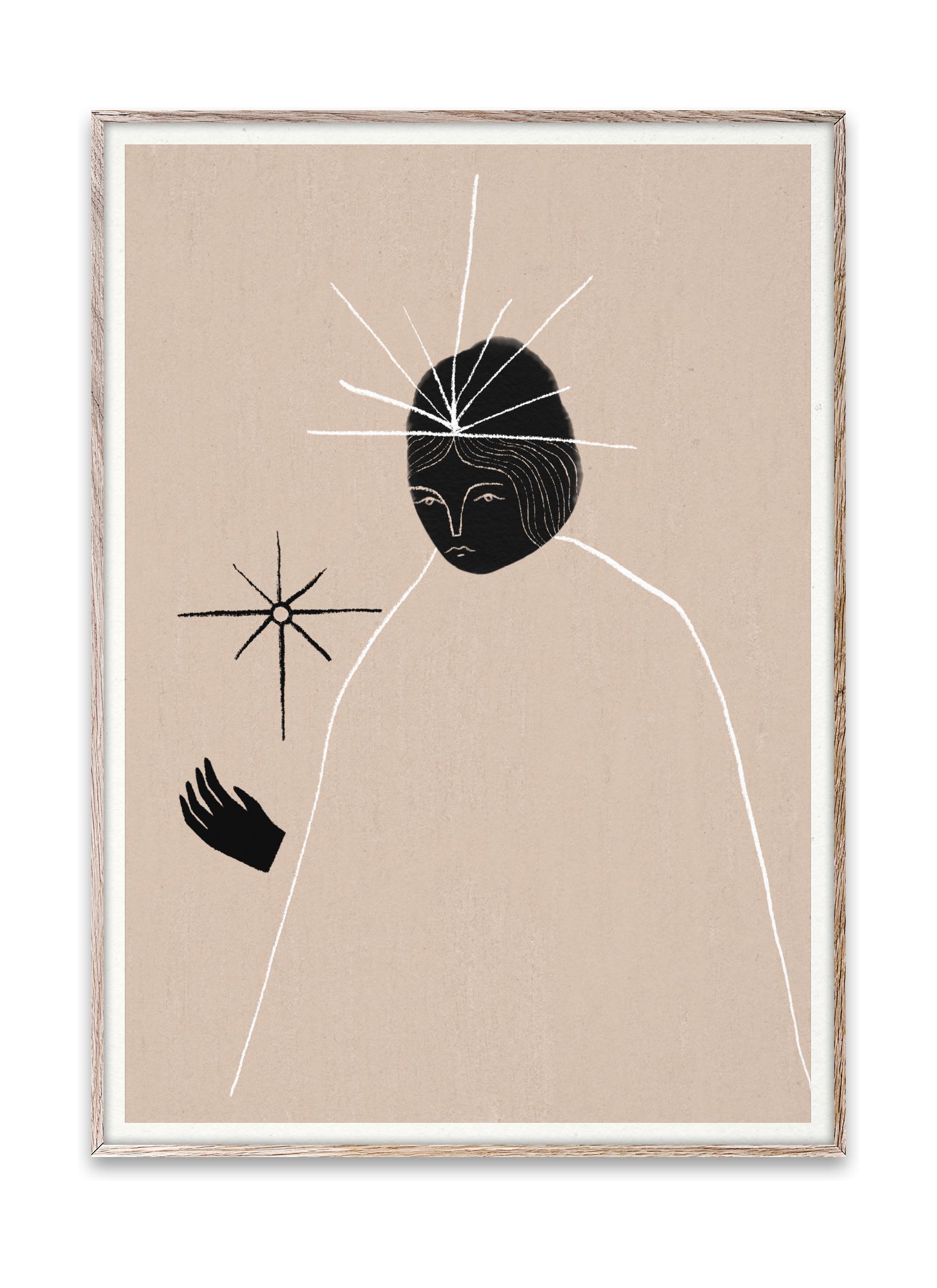 Paper Collective Ghost Queen -affisch, 30x40 cm
