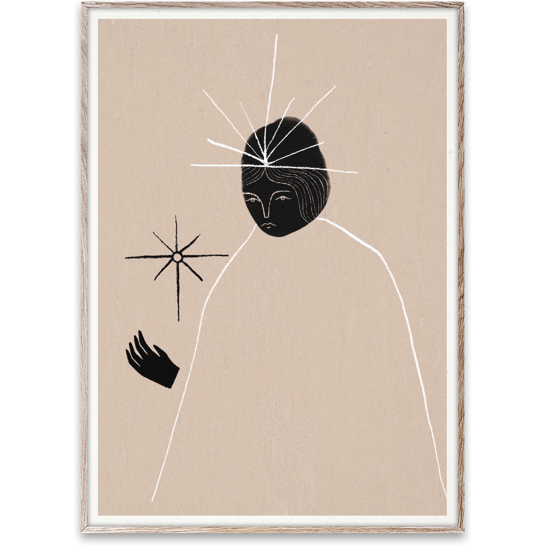 Paper Collective Ghost Queen -affisch, 50x70 cm