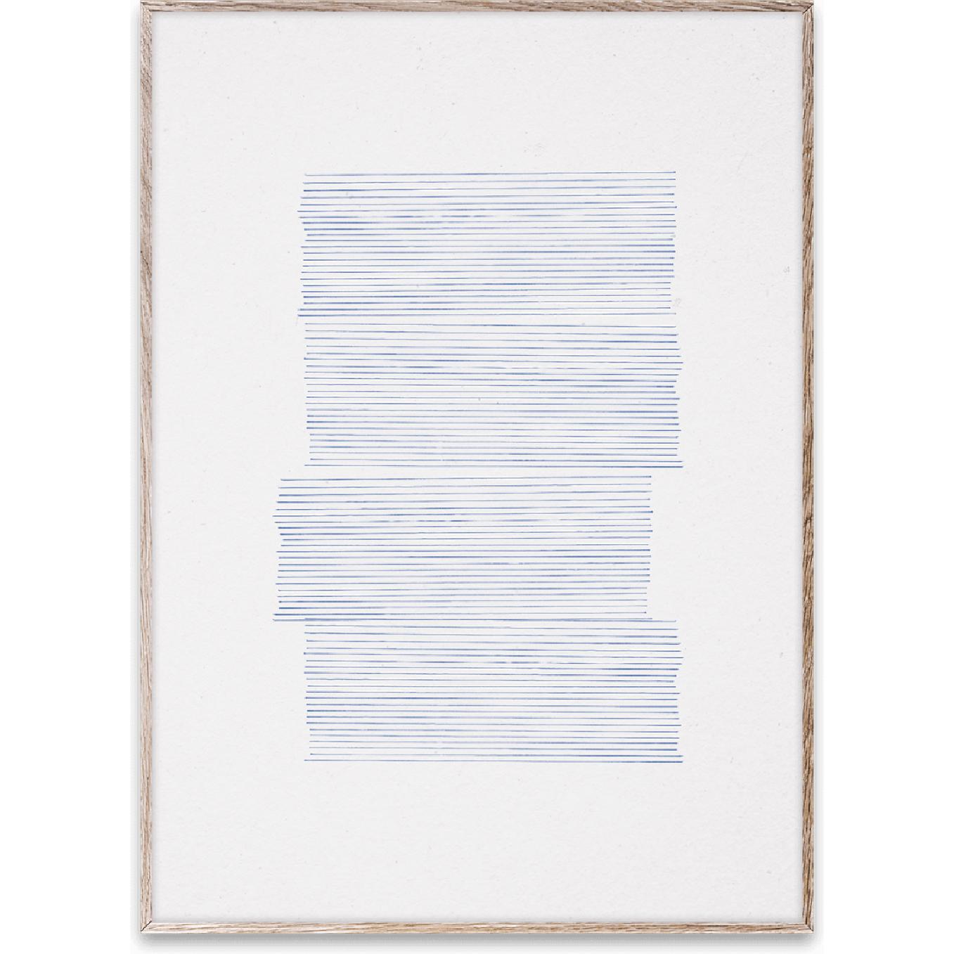 Paper Collective In i den blå 01 -affischen, 30x40 cm