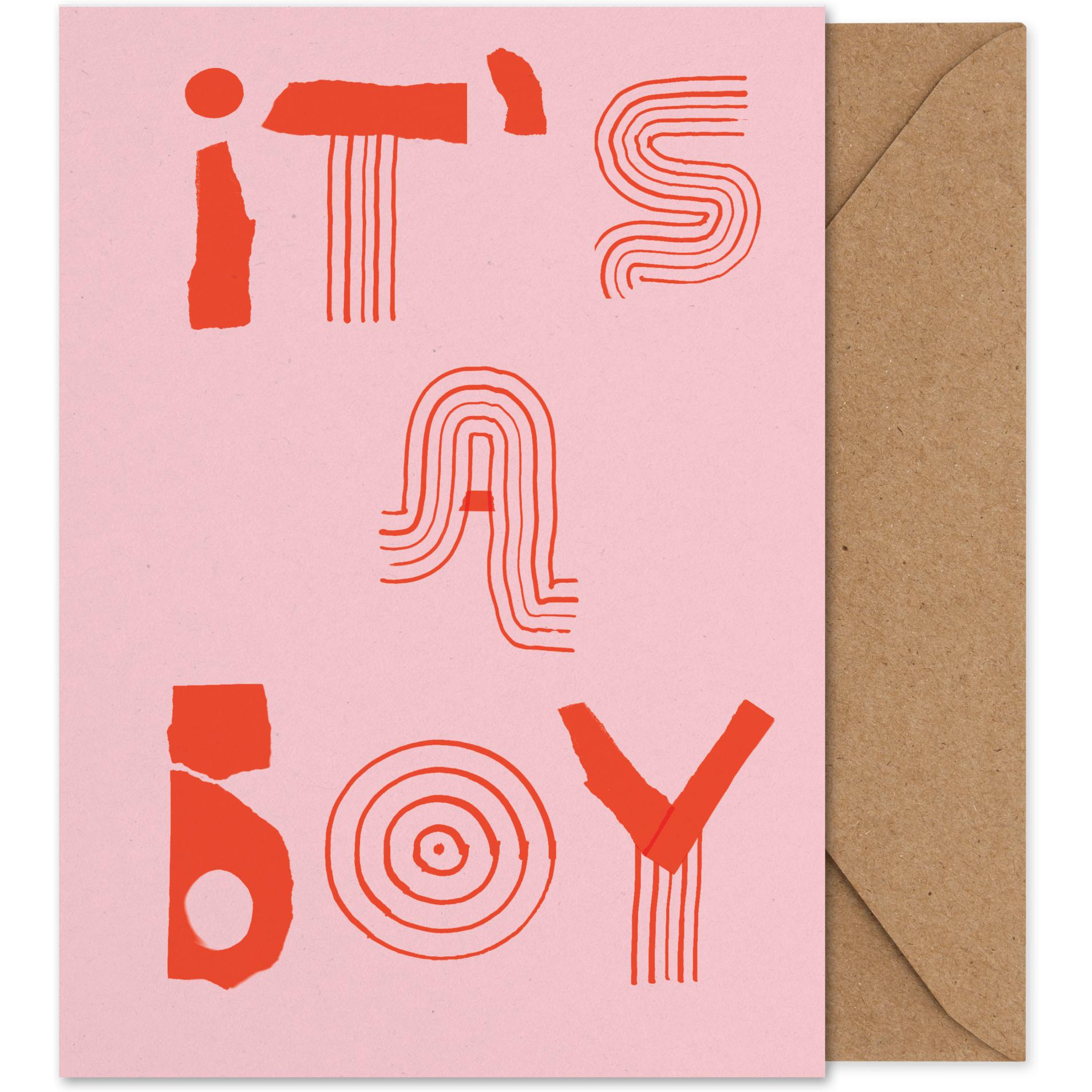 Paper Collective Det är ett pojkekonstkort