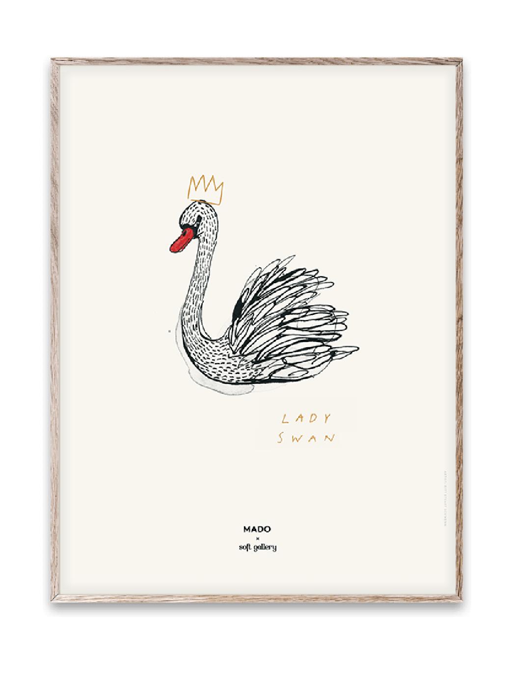 Paper Collective Lady Swan Plakat, 30X40 Cm