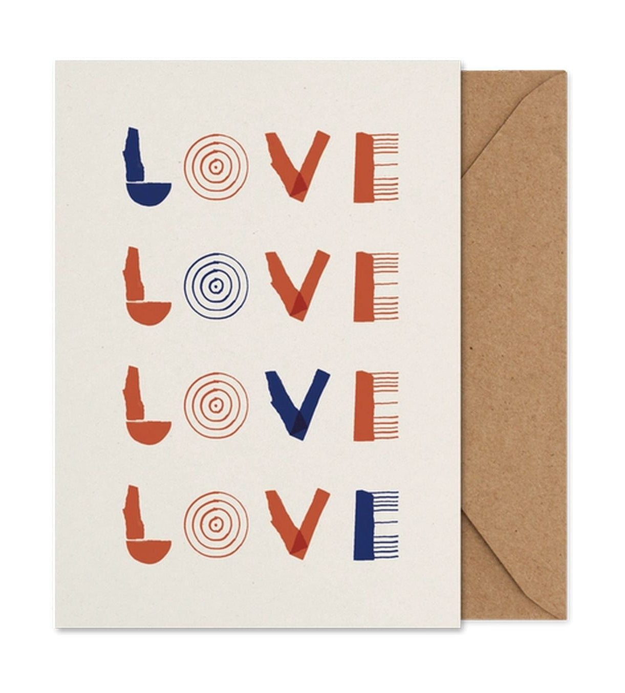 Paper Collective LoveFolded Art Card Poster, A5