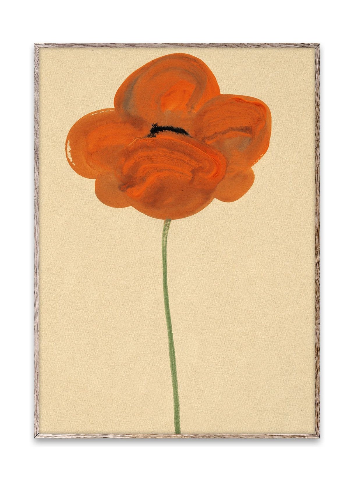 Paper Collective Orange Vallmo Plakat, 30x40 cm
