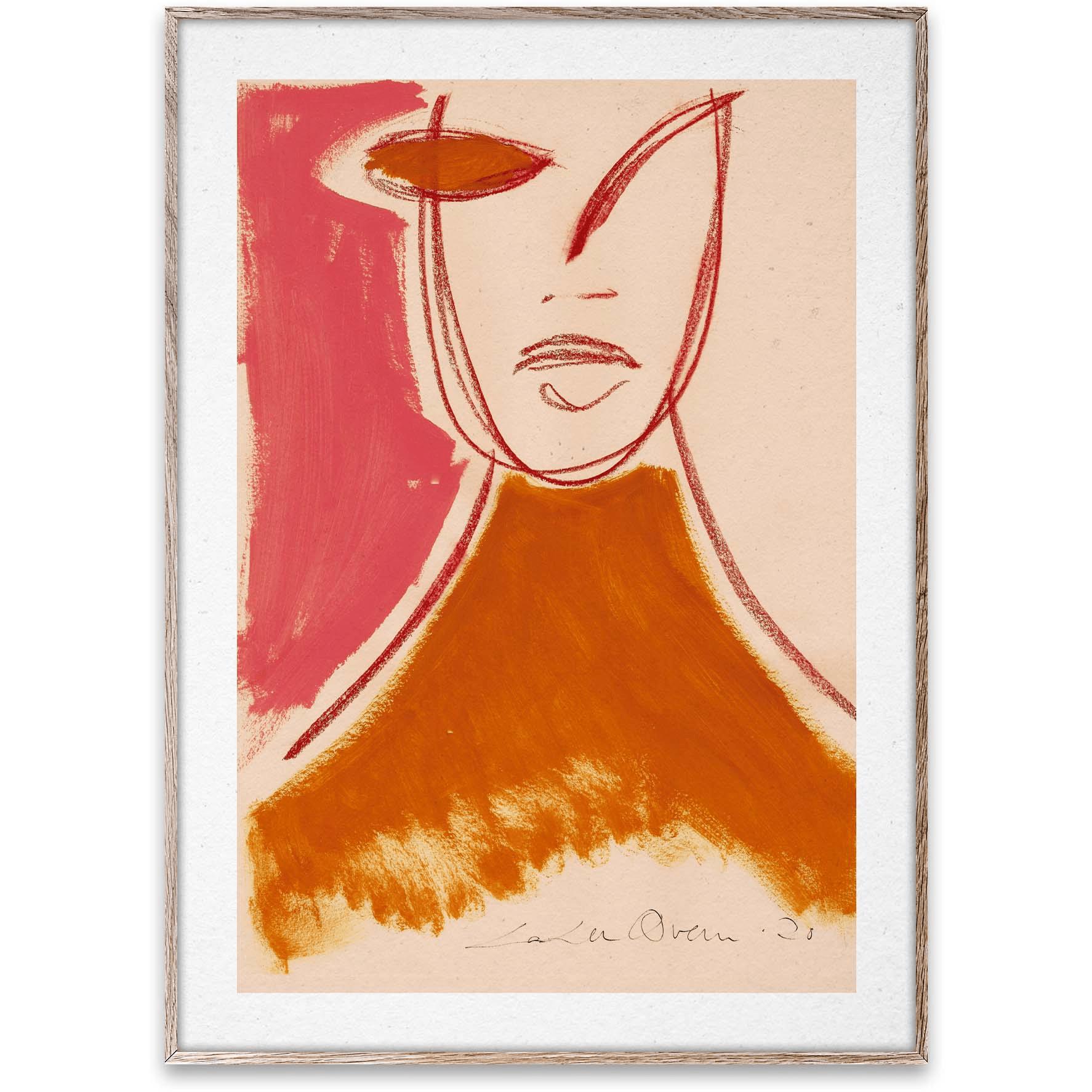 Paper Collective Pink Portrait Plakat, 50X70 Cm