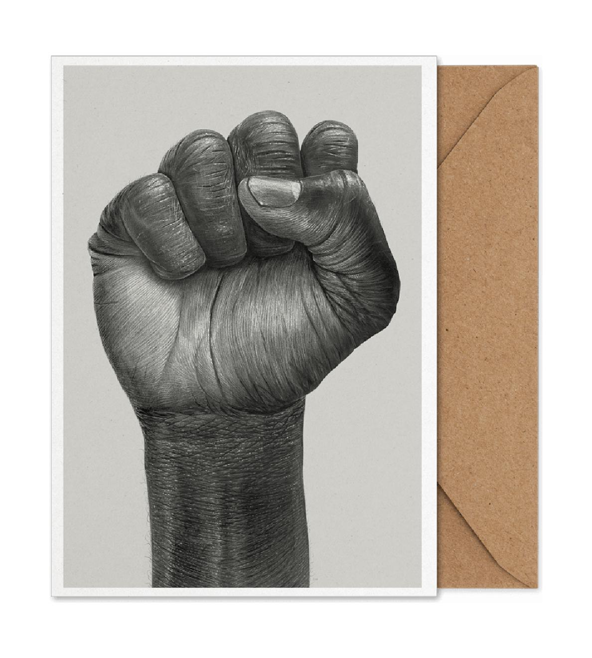 Paper Collective Höjt fist konstkort