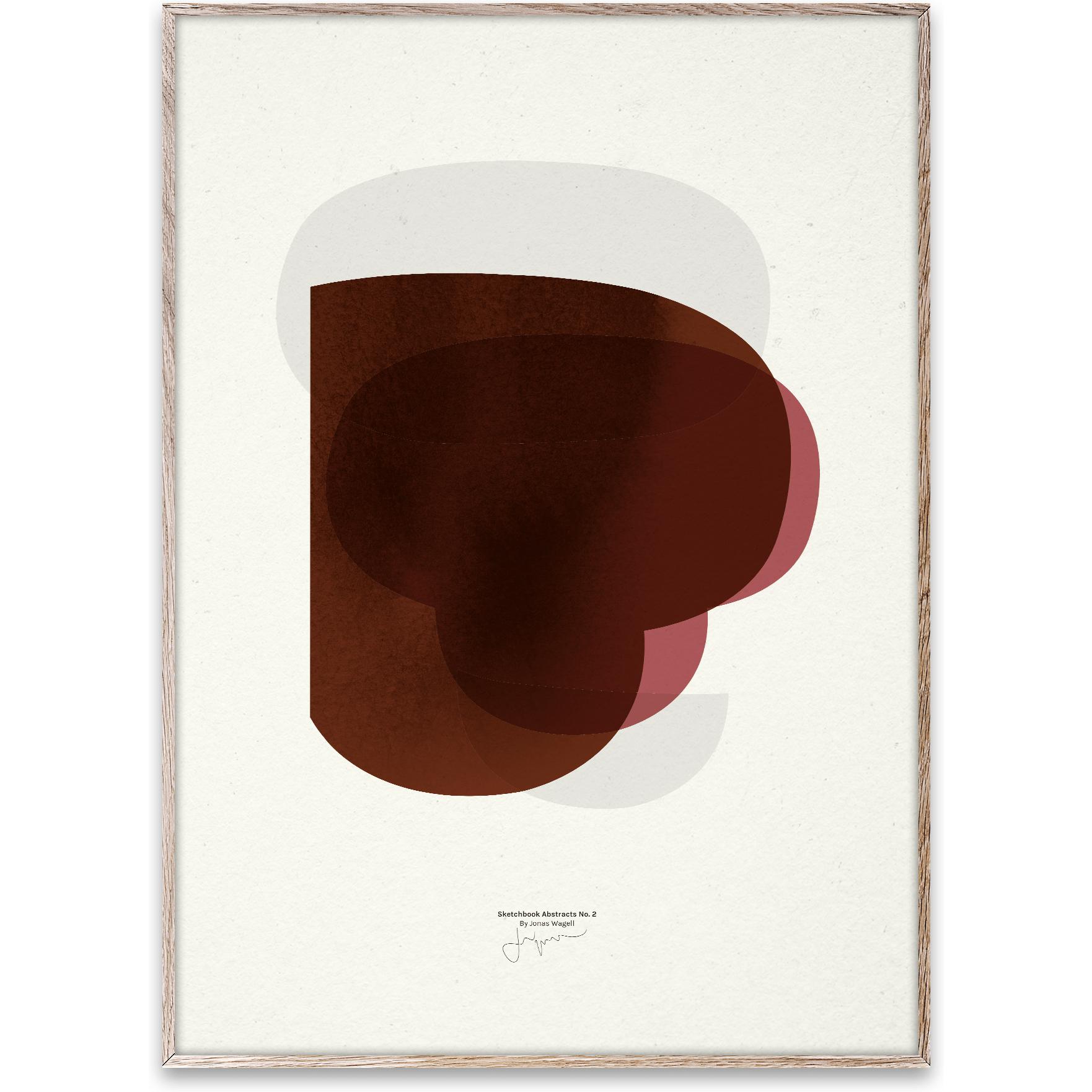 Paper Collective Skissbok abstrakt 02 affisch, 30x40 cm