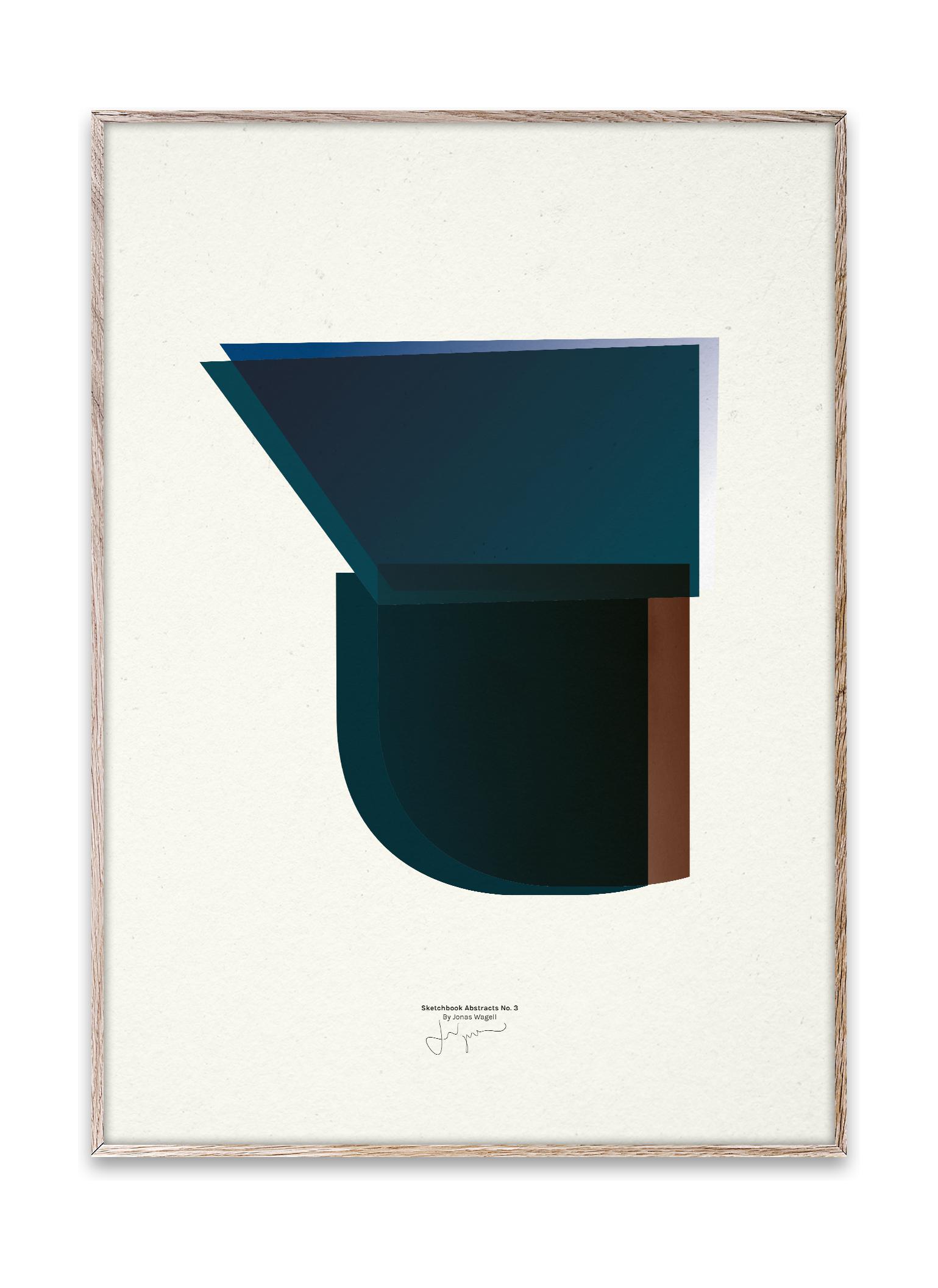 Paper Collective Skissbok abstrakt 03 affisch, 30x40 cm