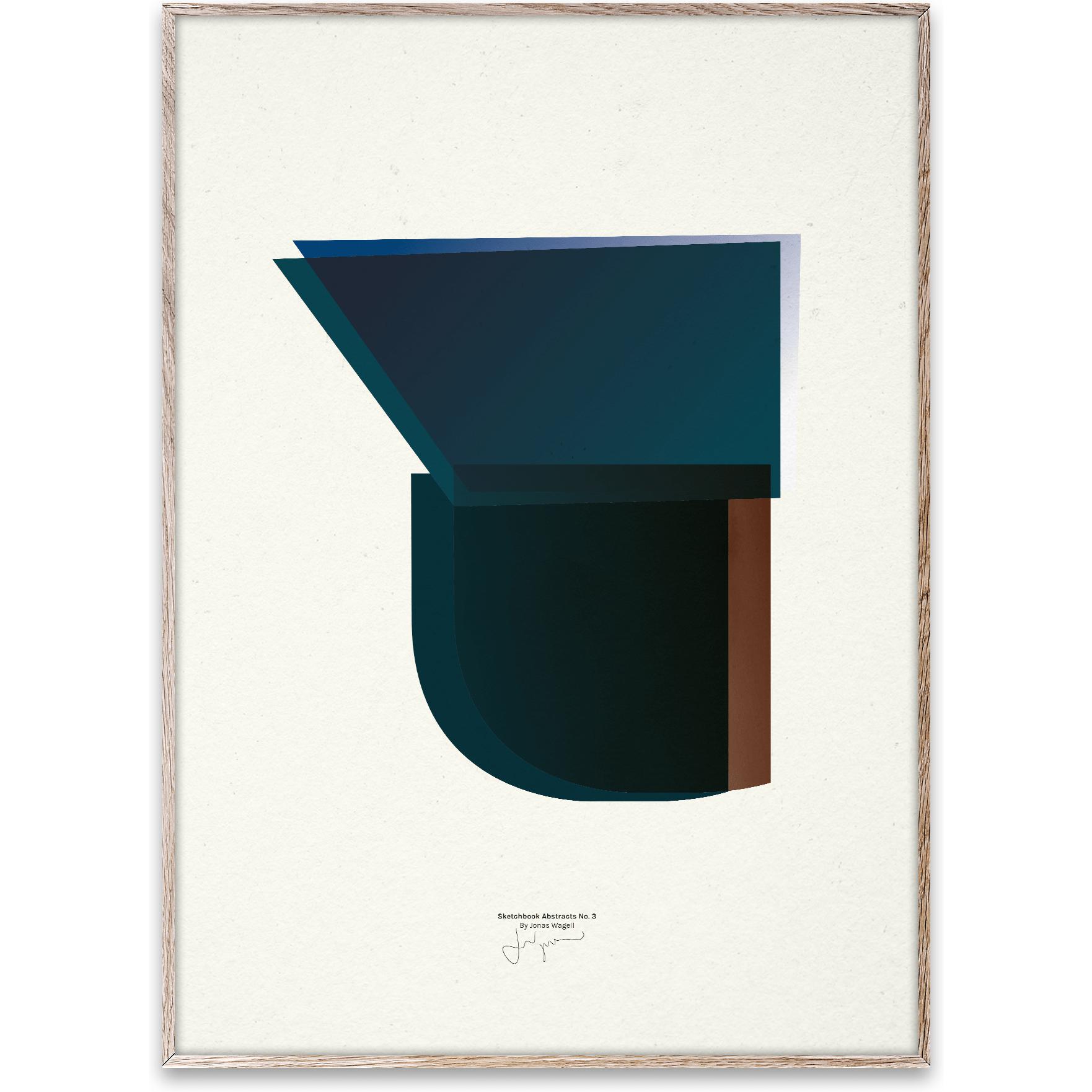 Paper Collective Skissbok abstrakt 03 affisch, 50x70 cm