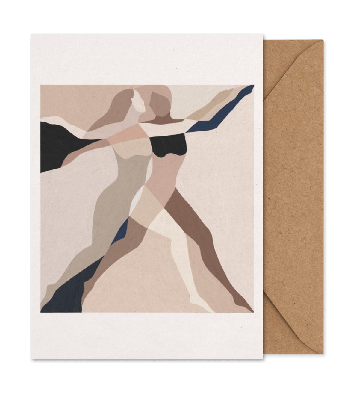 Paper Collective Två dansare konstkort