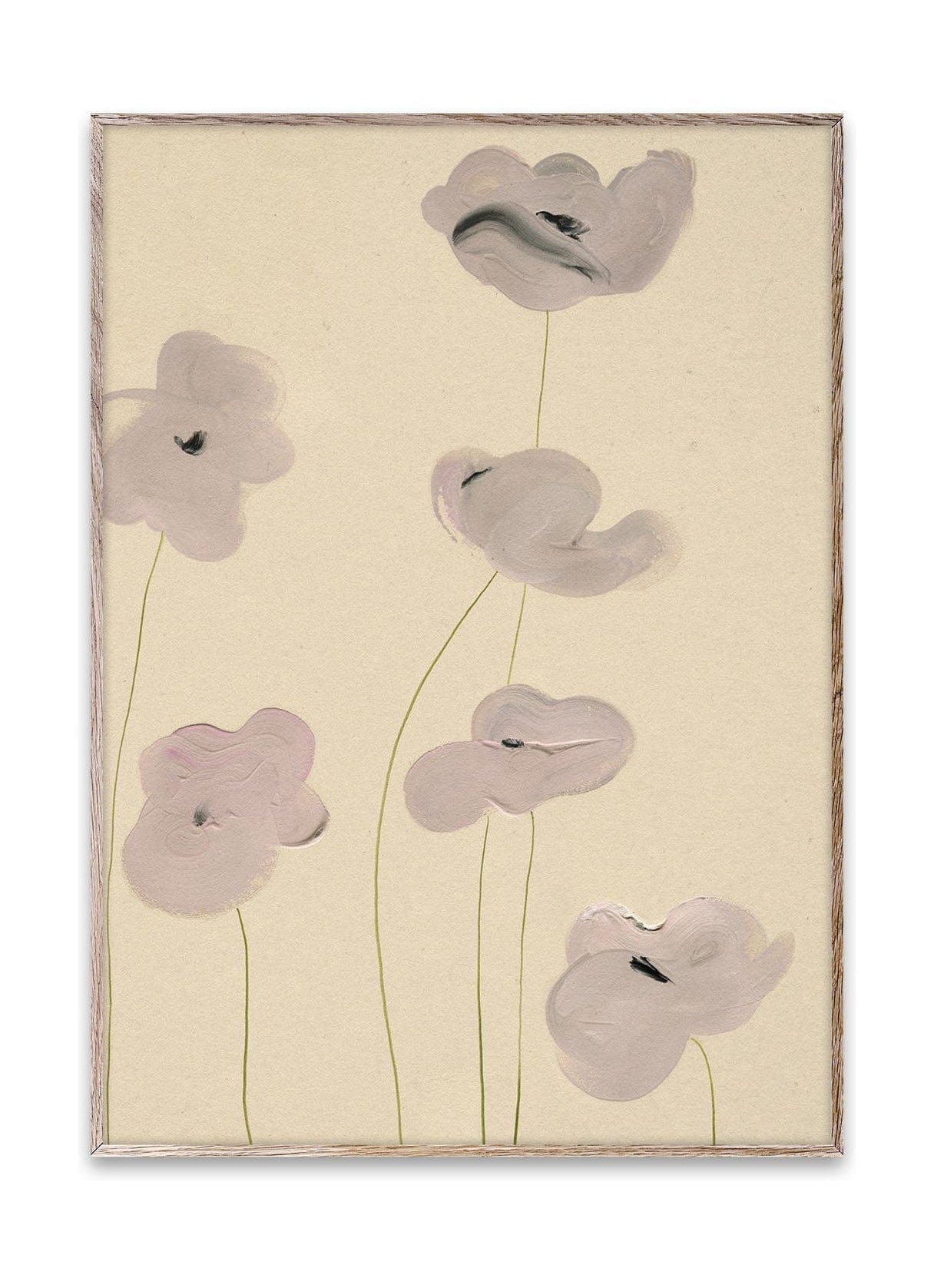 Paper Collective White Vallmo Plakat, 50x70 cm