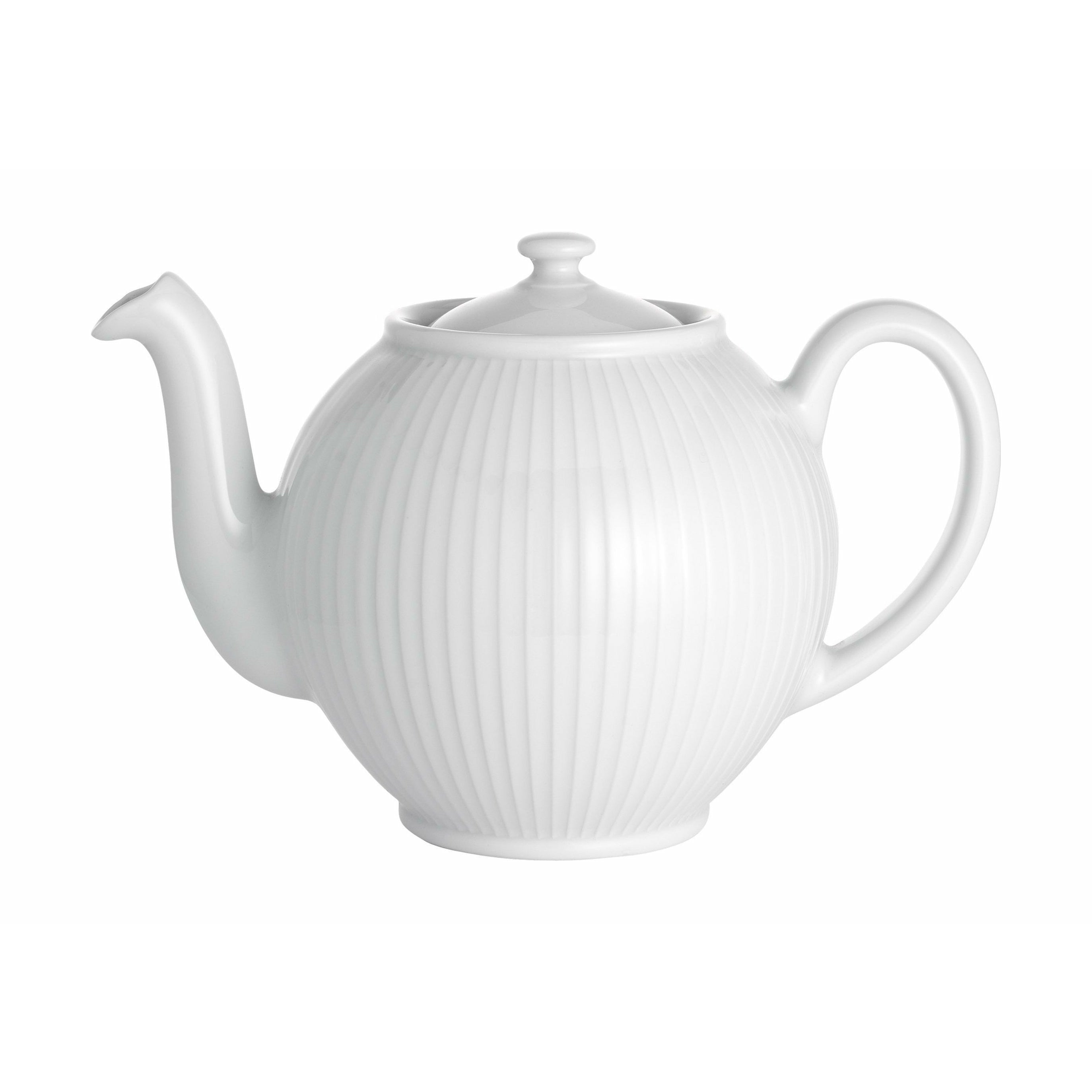 Pillivuyt Plissé Teapot White, 1,5L
