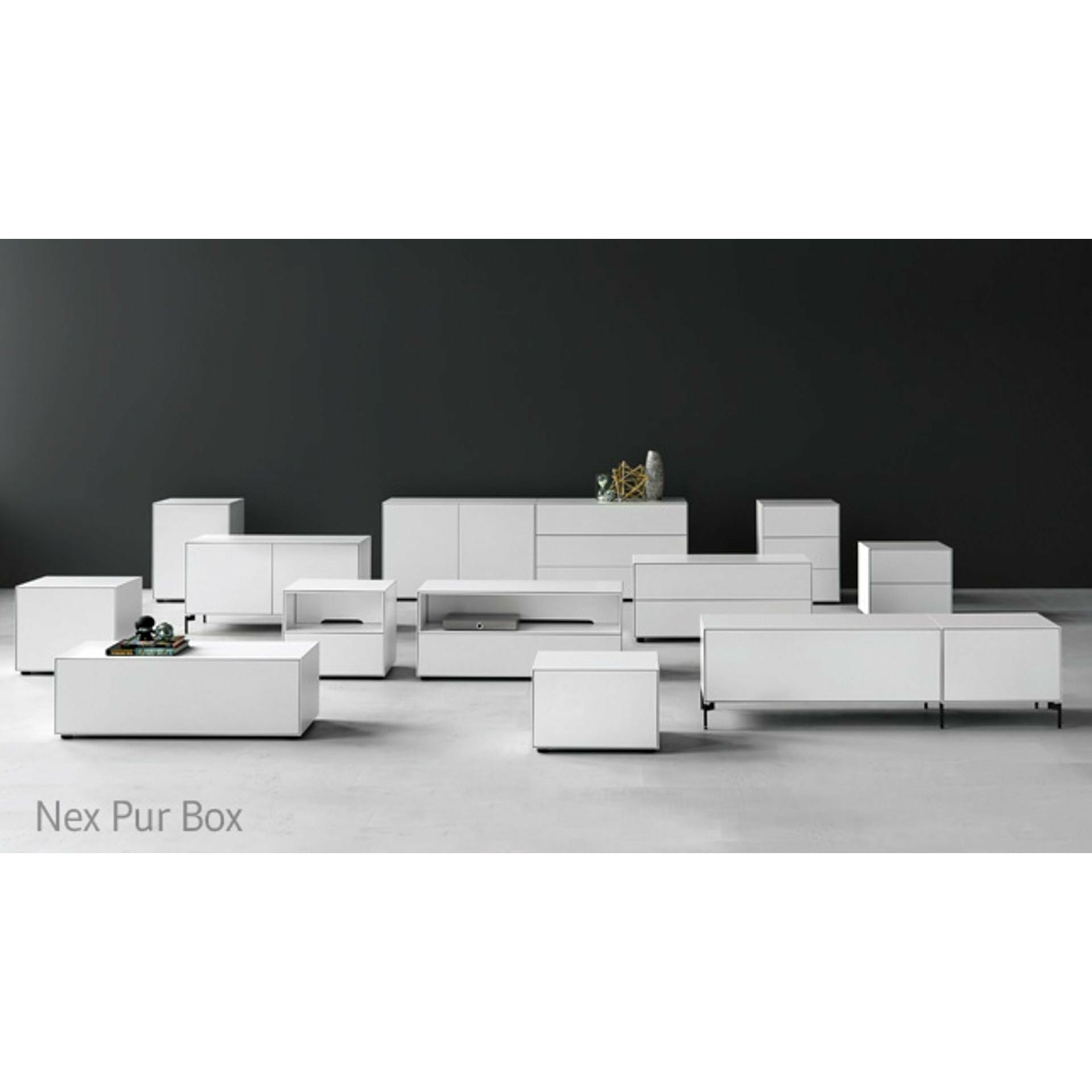 Piure Nex Pur Box Media Flap HXB 37,5x120 cm, 1 hylla