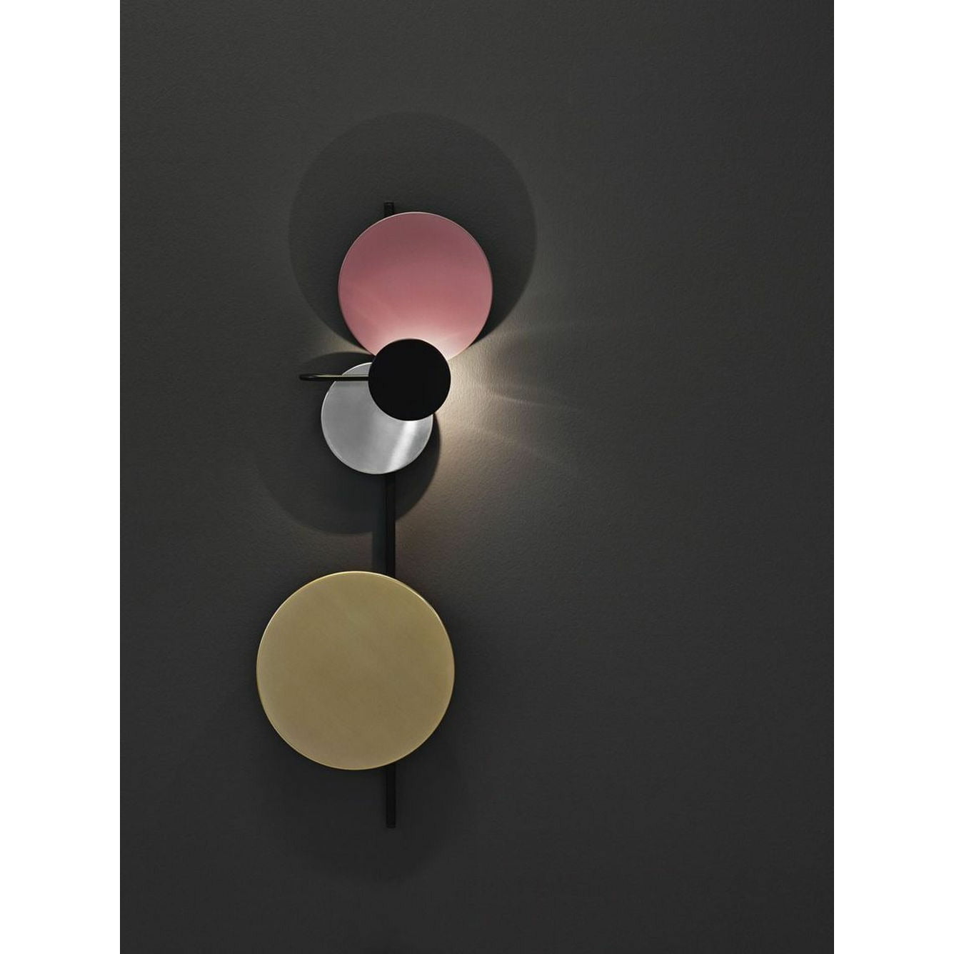 Please Wait to be Seated Planet Wall Lamp, Indian Red