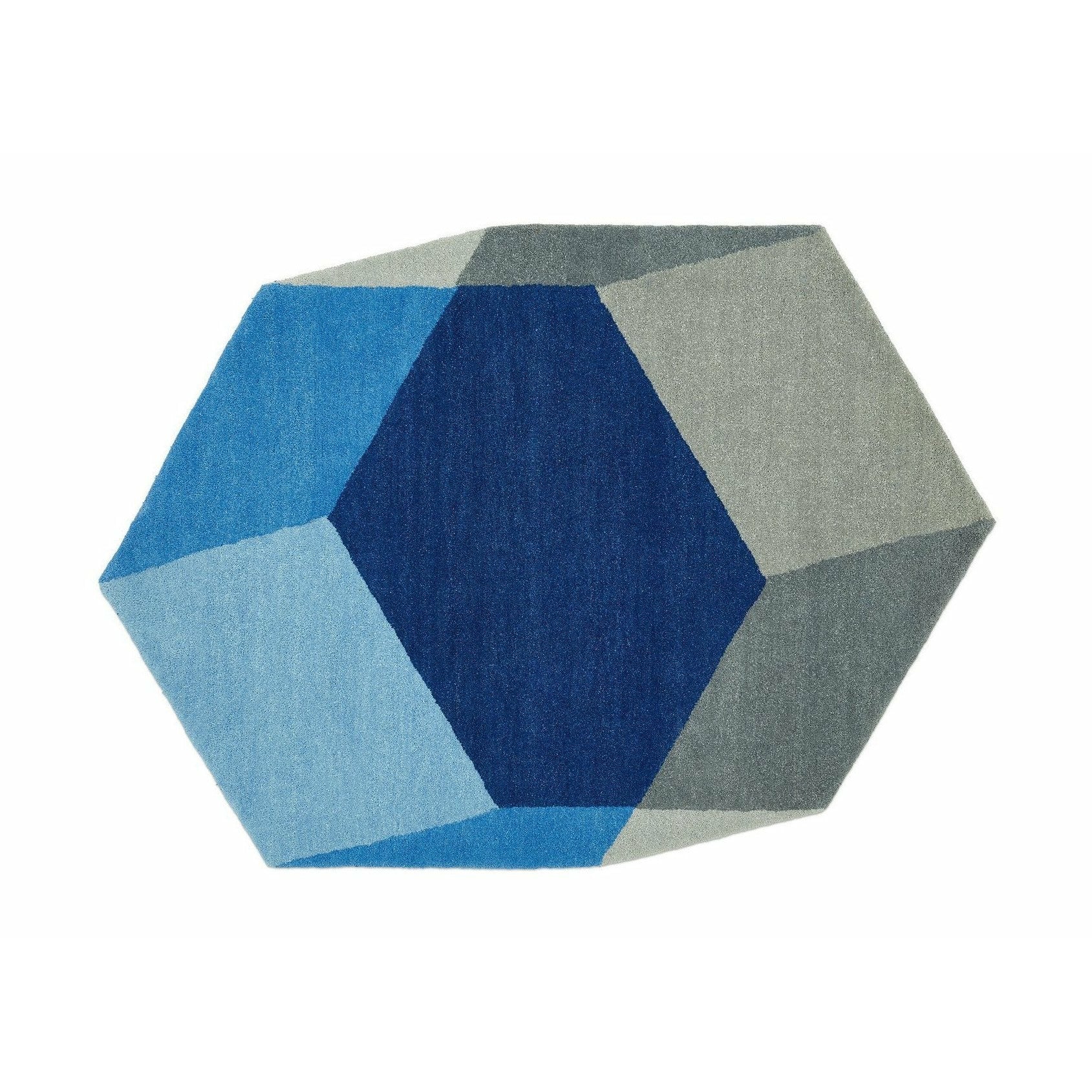 PUIK Iso matta hexagonal, blå